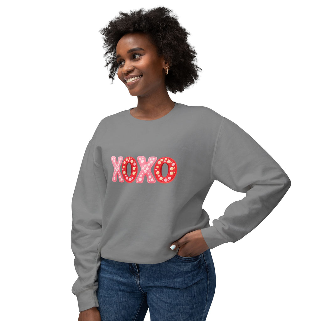 XOXO Heart Dots Crewneck Sweatshirt