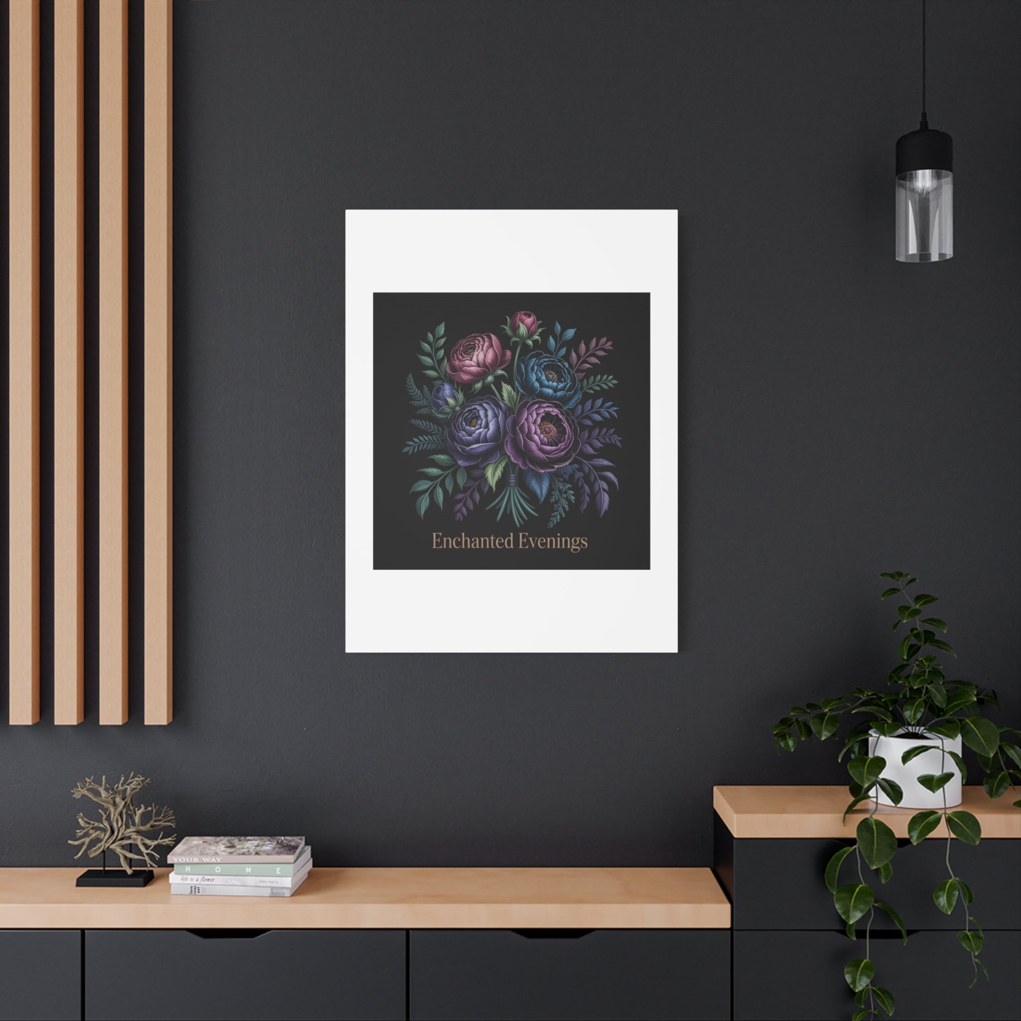 Moody Rose Bouquet Canvas | Matte Stretched Wall Art