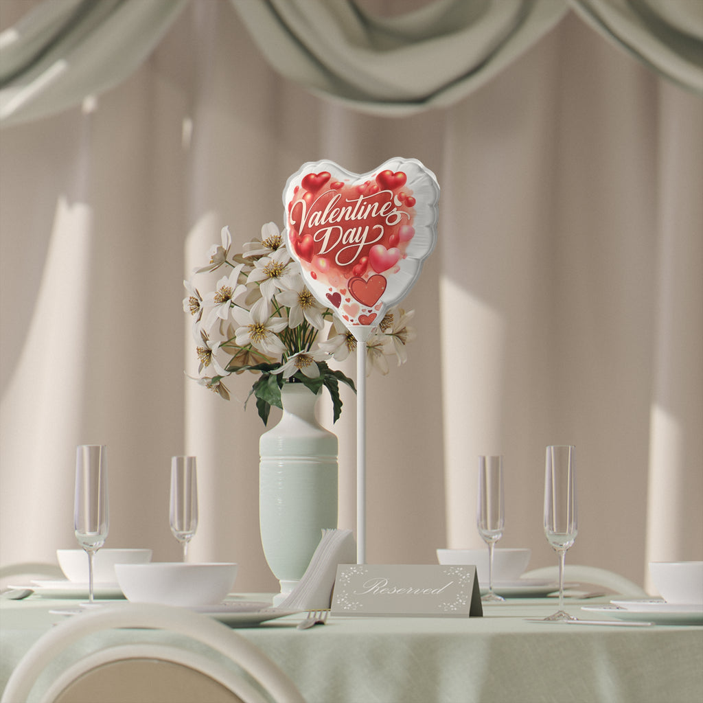 Valentine's Day Heart Balloon – 6" Foil Balloon with Romantic Heart Design