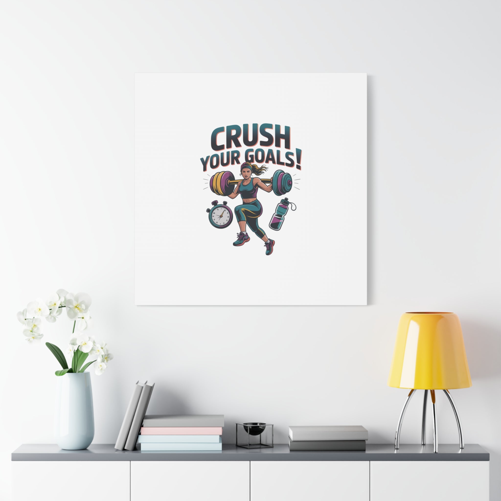 Crush Your Goals Fitness Artwork | Canvas