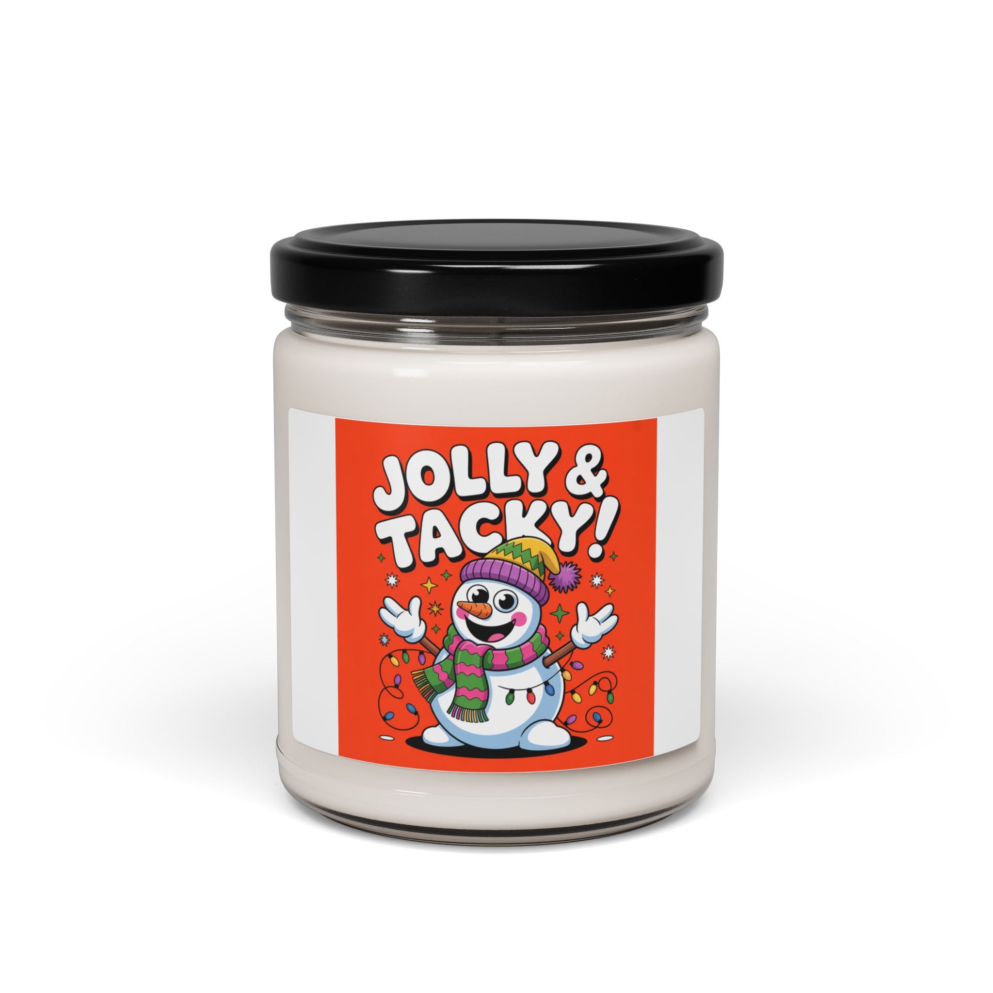 Jolly & Tacky Snowman Candle, Scented Soy Candle | Ugly Christmas Sweater Vibe