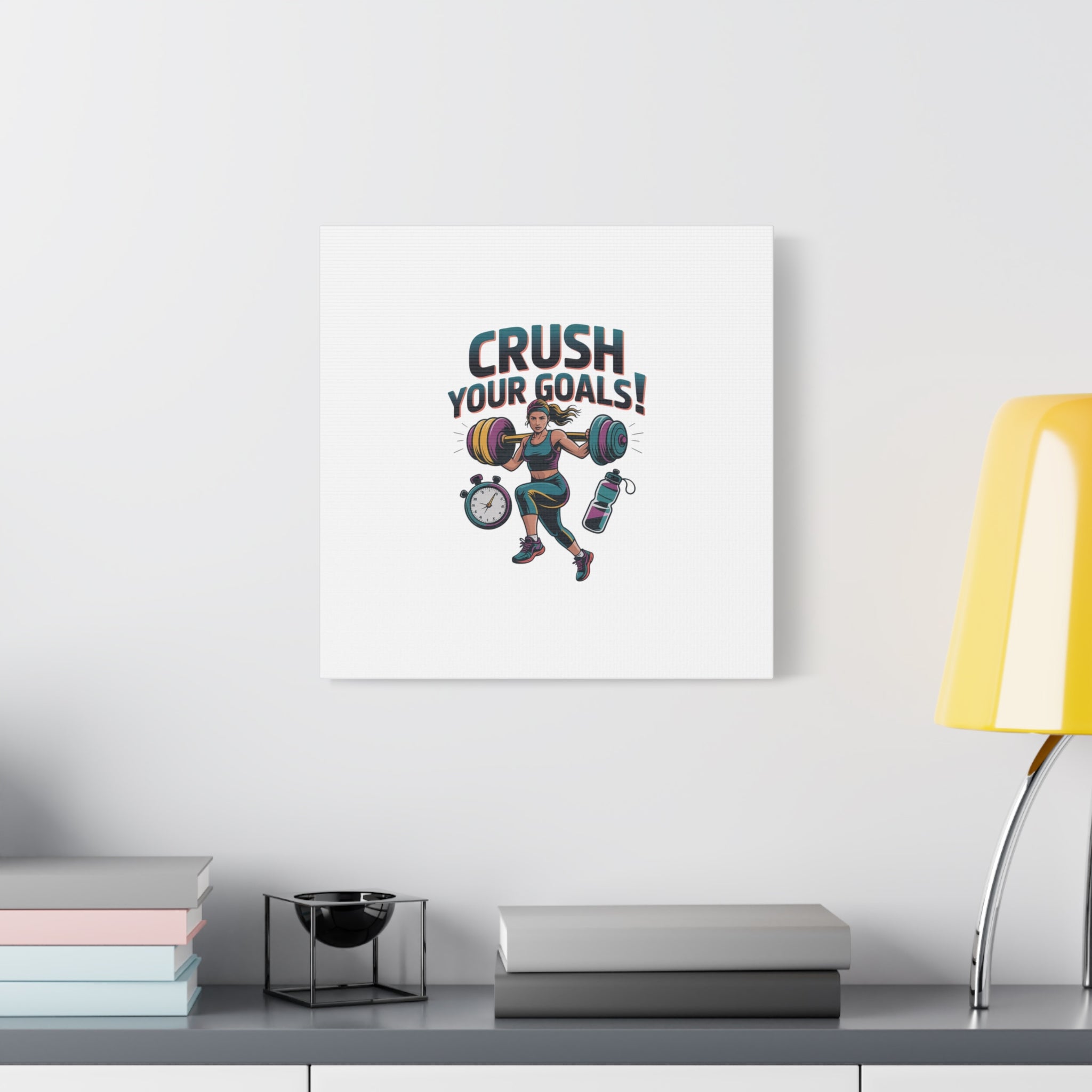 Crush Your Goals Fitness Artwork | Canvas