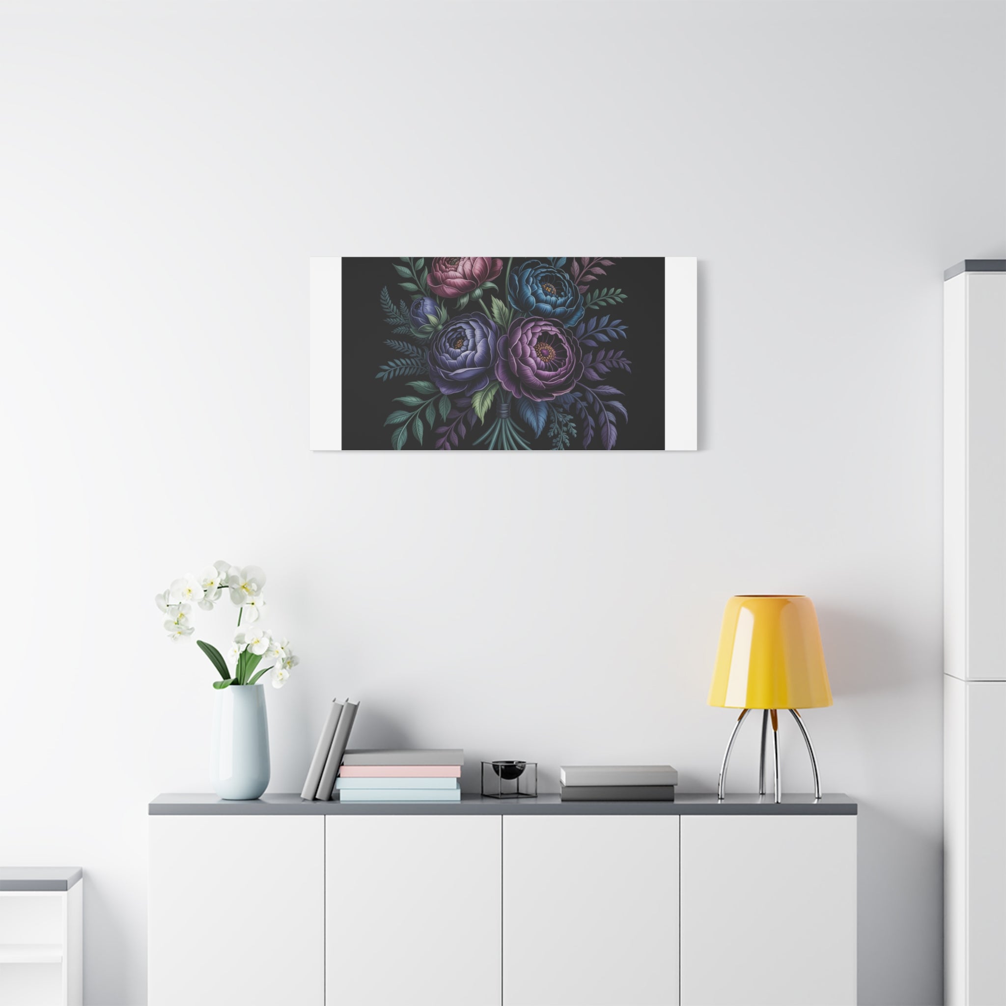 Moody Rose Bouquet Canvas | Matte Stretched Wall Art
