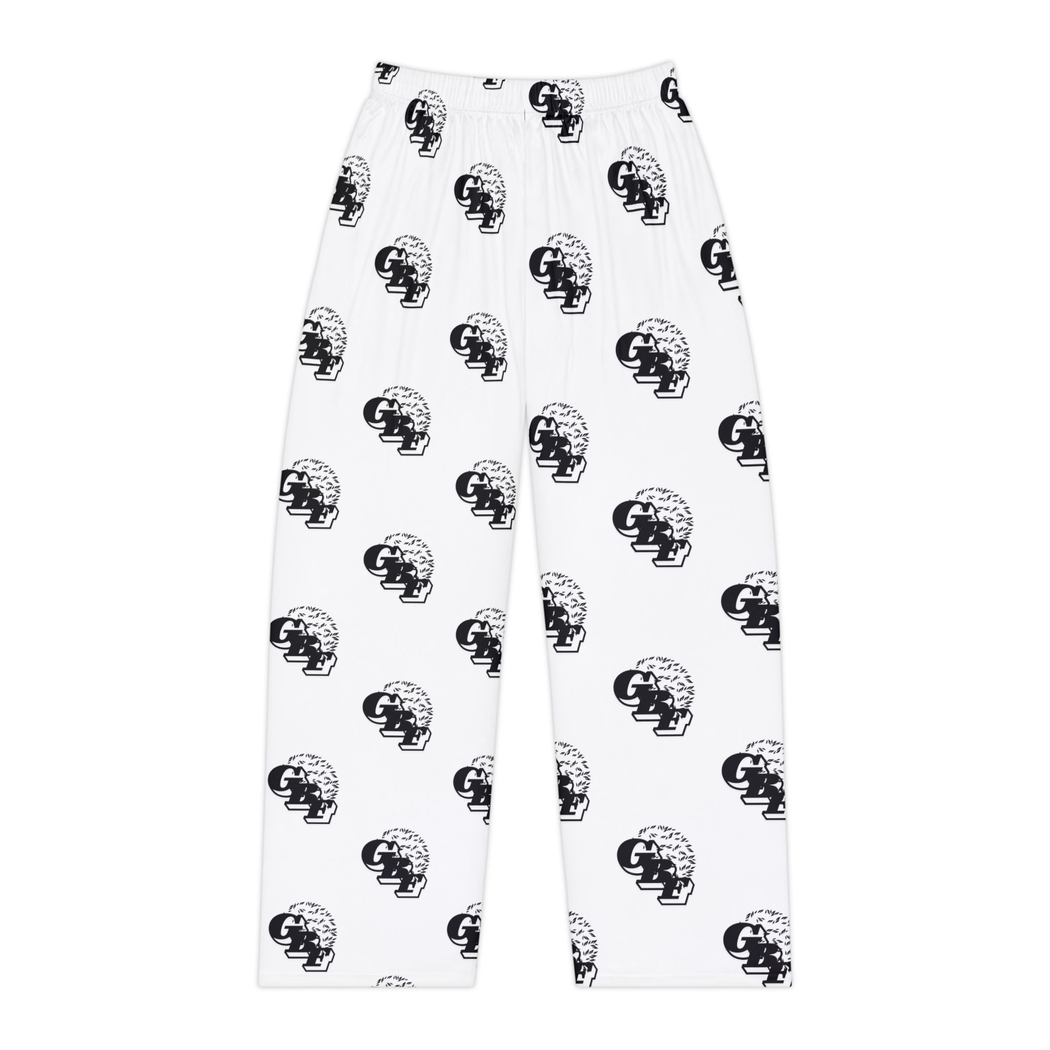 Skull Pattern Women's Pajama Pants — Black & White Relaxed Sleepwear