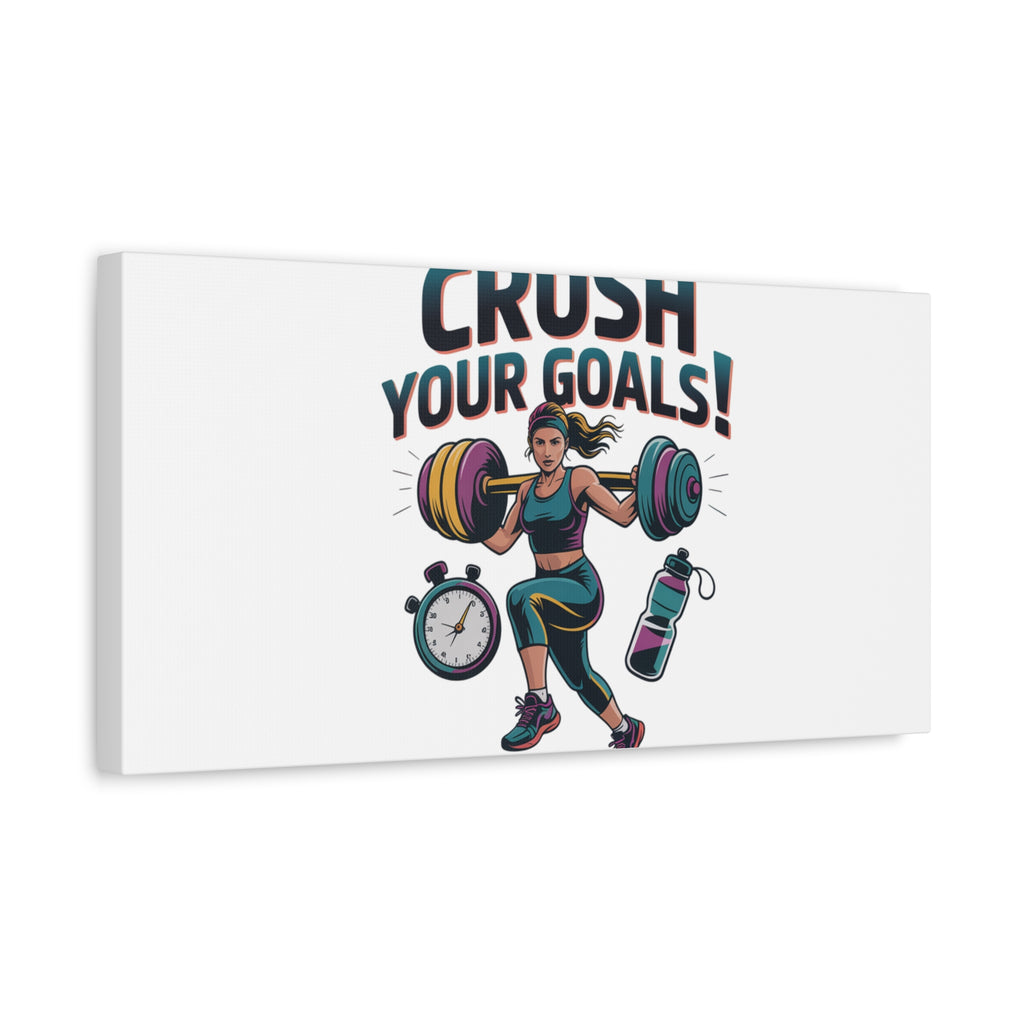 Crush Your Goals Fitness Artwork | Canvas