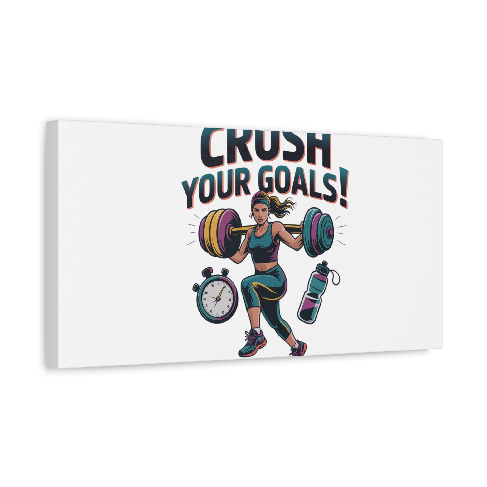 Crush Your Goals Fitness Artwork | Canvas