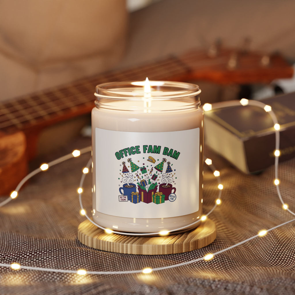 Office Fam Bah Candle | Festive Office Party | Secret Santa Humor Soy Candle