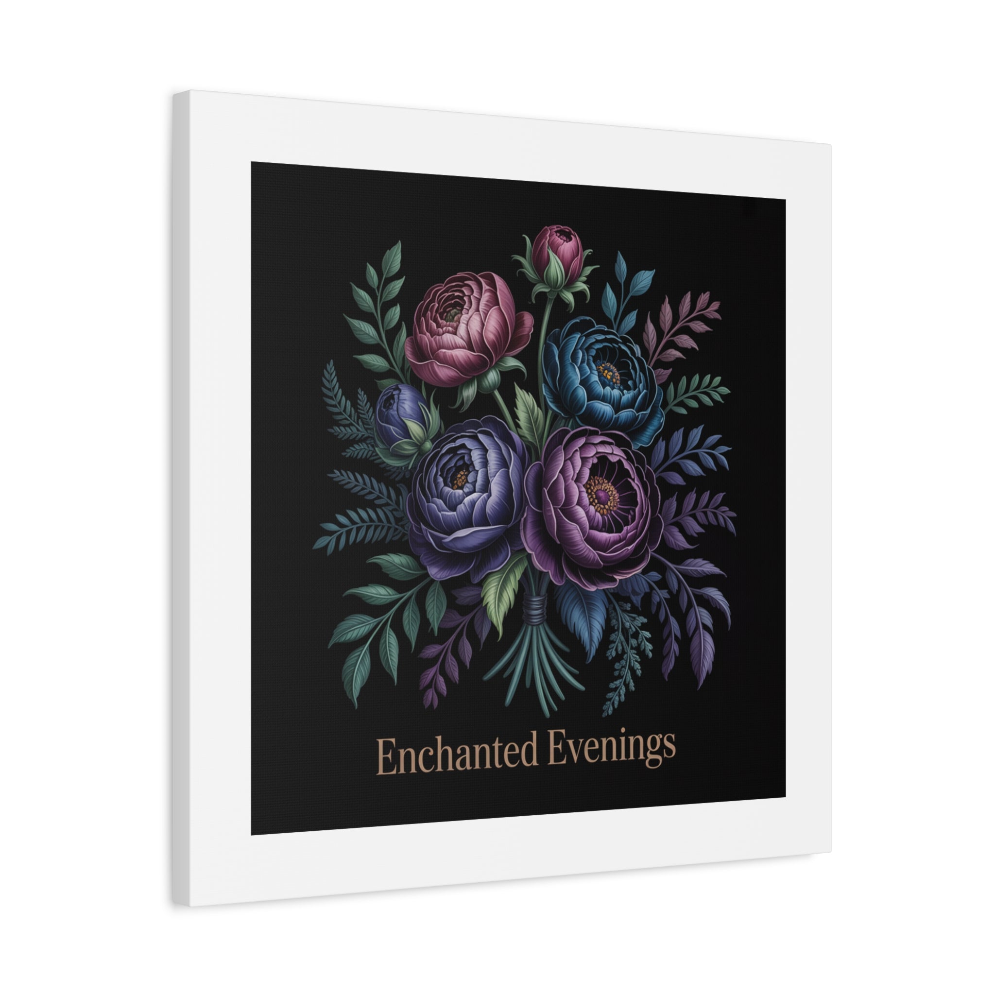 Moody Rose Bouquet Canvas | Matte Stretched Wall Art