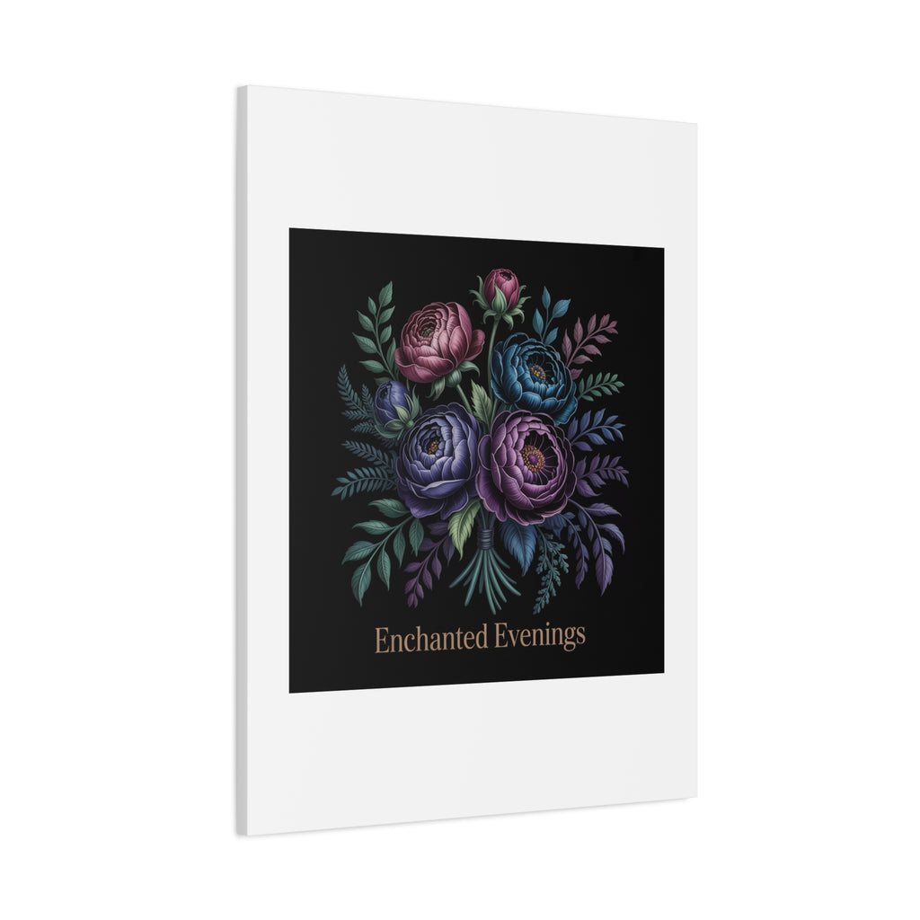 Moody Rose Bouquet Canvas | Matte Stretched Wall Art