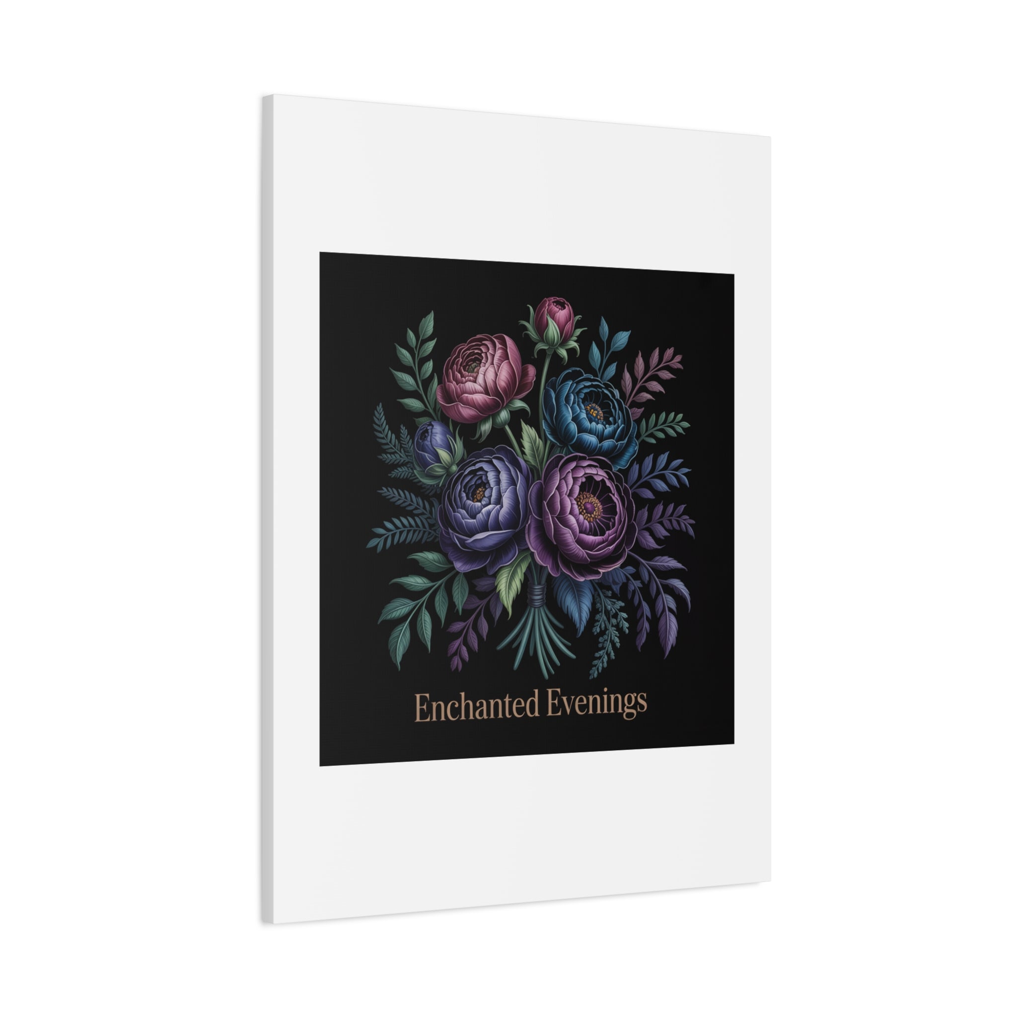 Moody Rose Bouquet Canvas | Matte Stretched Wall Art