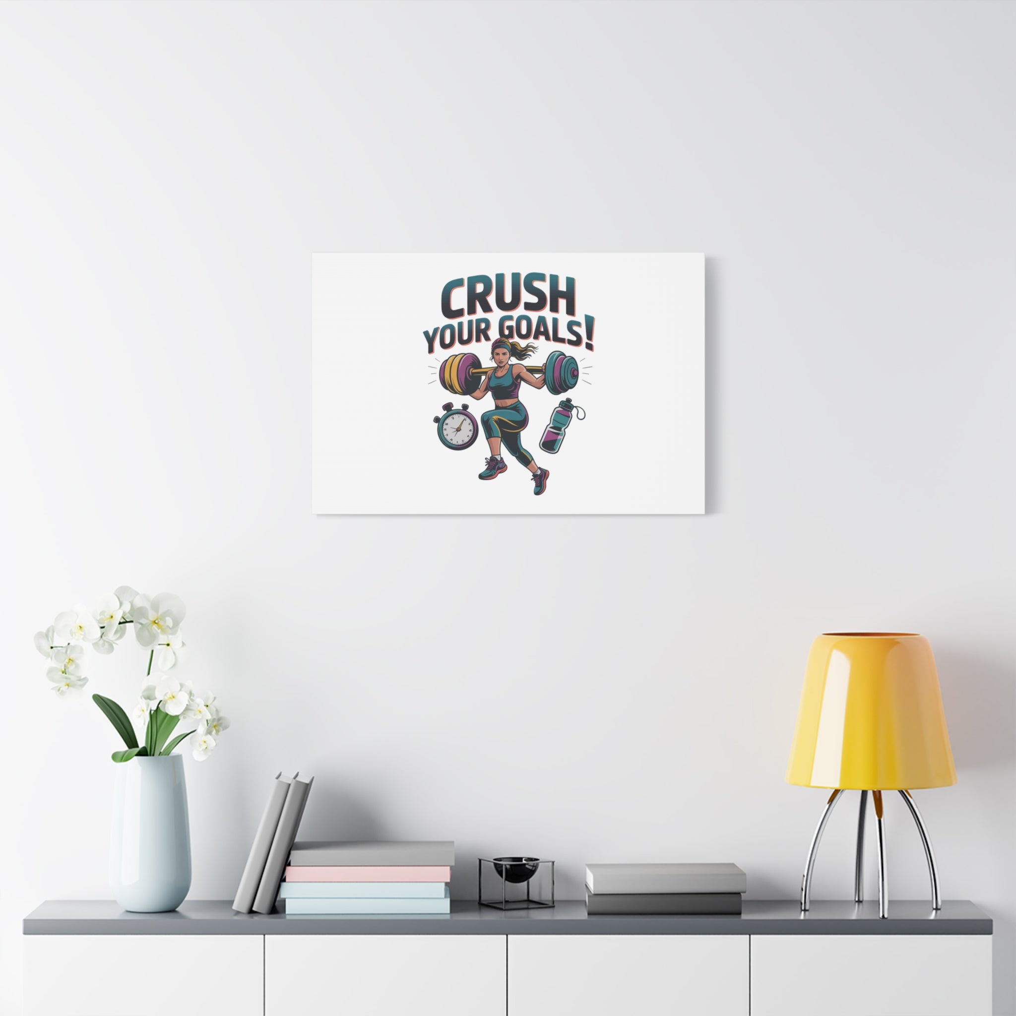 Crush Your Goals Fitness Artwork | Canvas