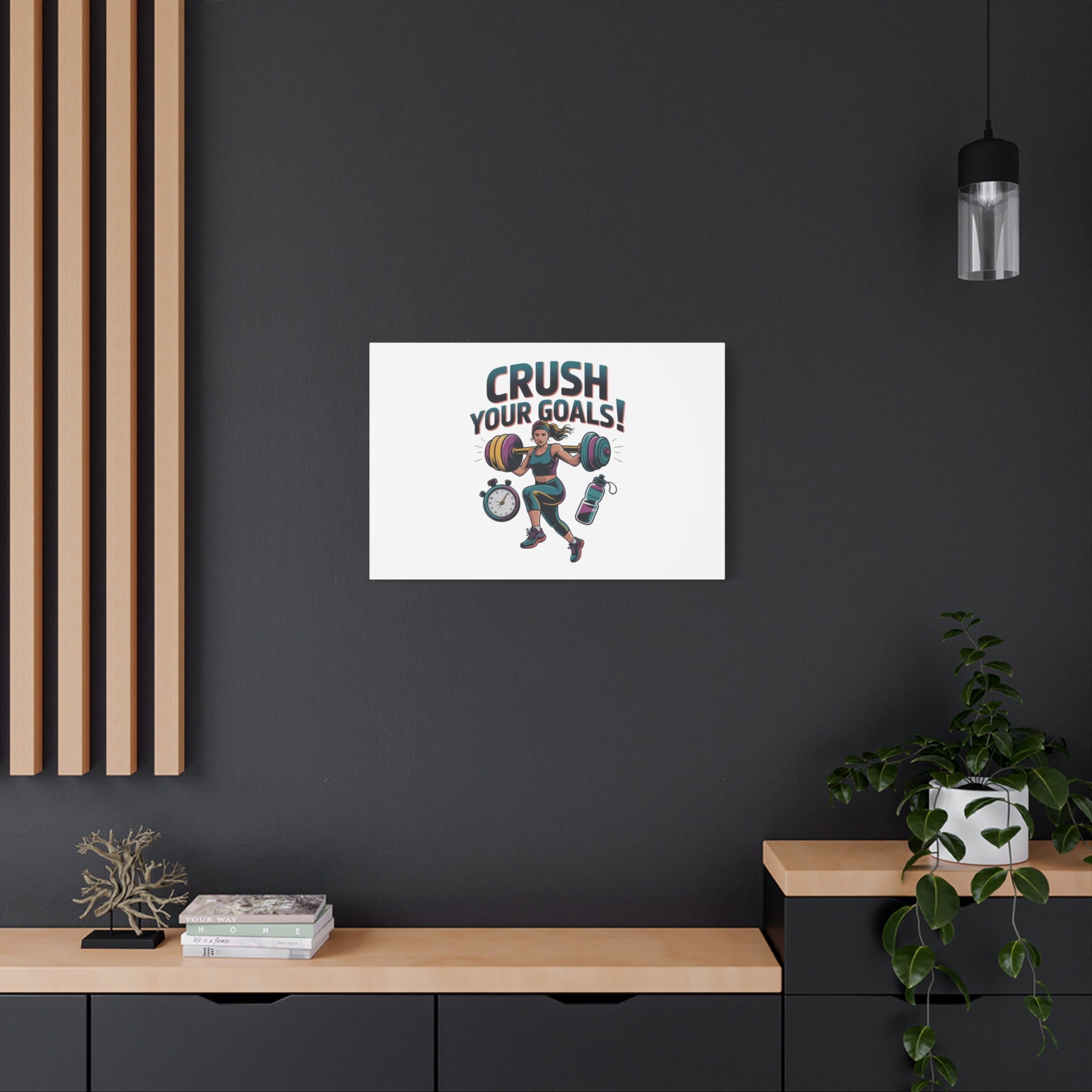 Crush Your Goals Fitness Artwork | Canvas