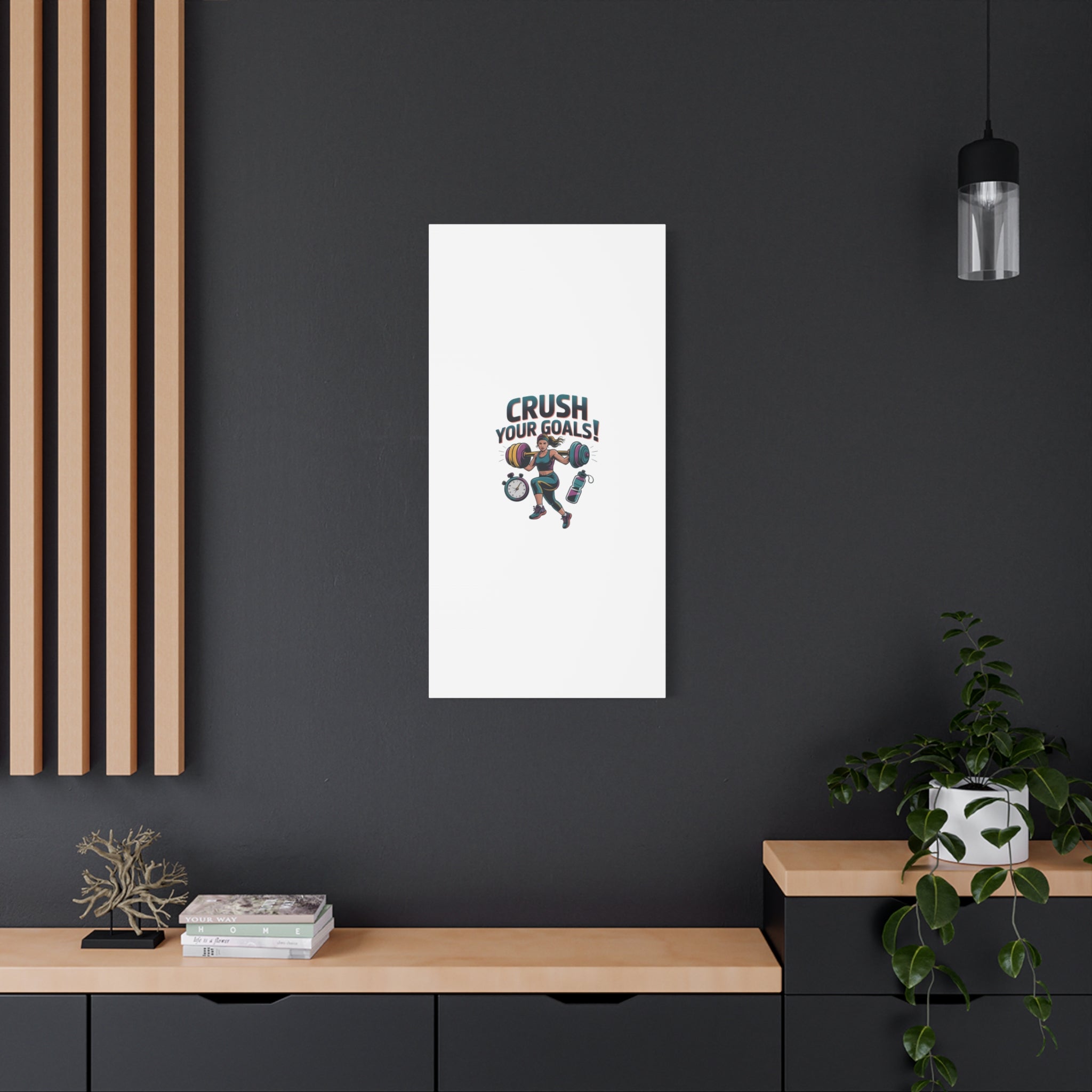 Crush Your Goals Fitness Artwork | Canvas