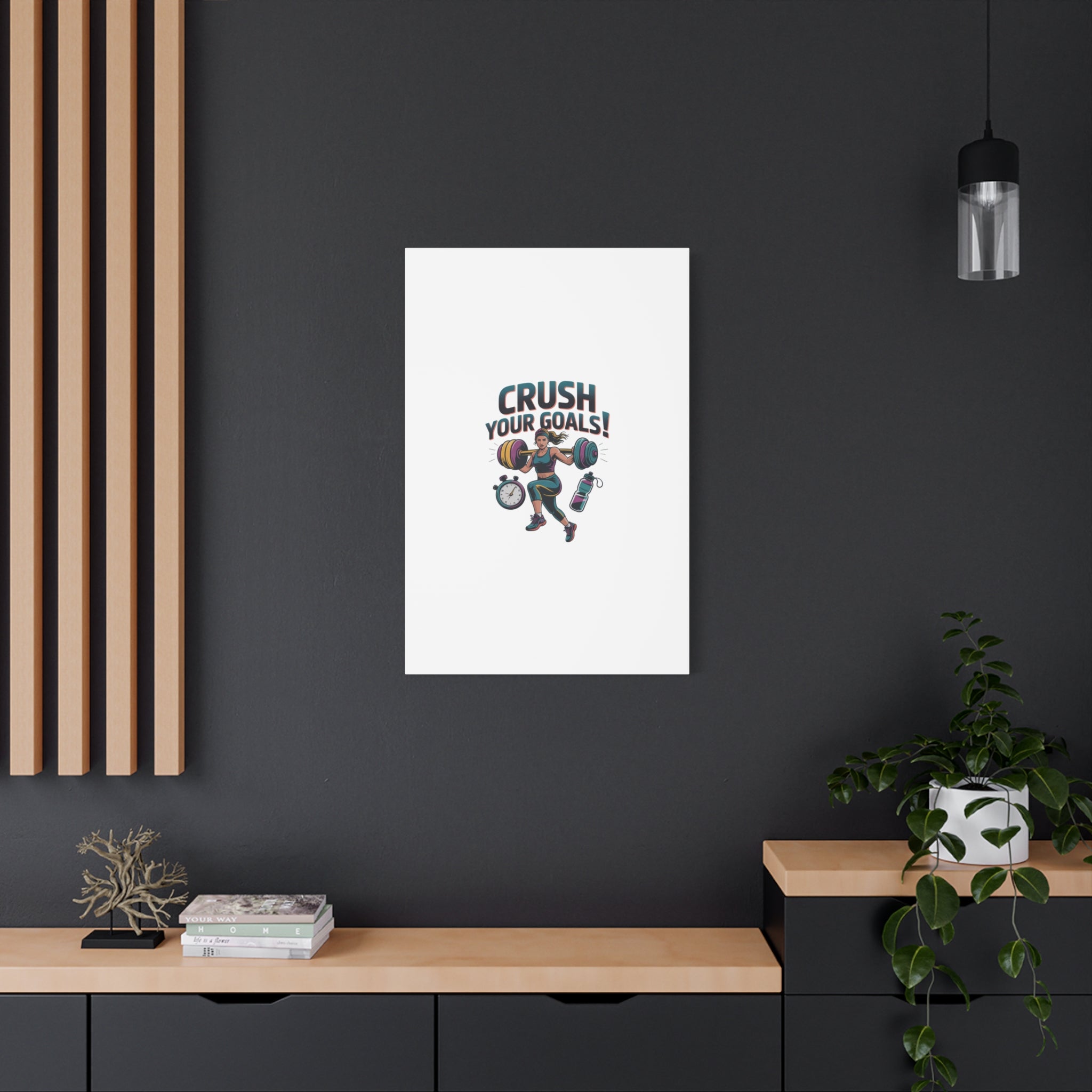 Crush Your Goals Fitness Artwork | Canvas