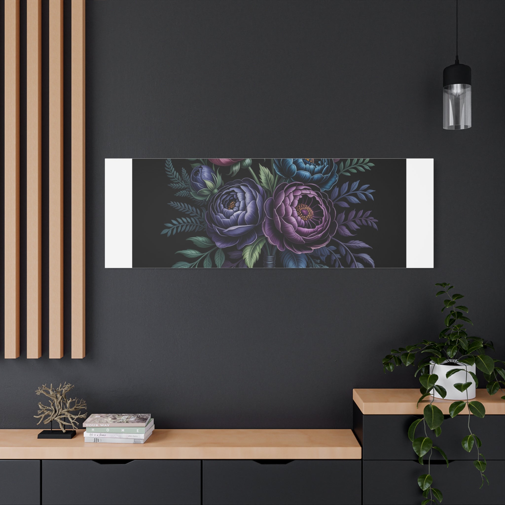Moody Rose Bouquet Canvas | Matte Stretched Wall Art