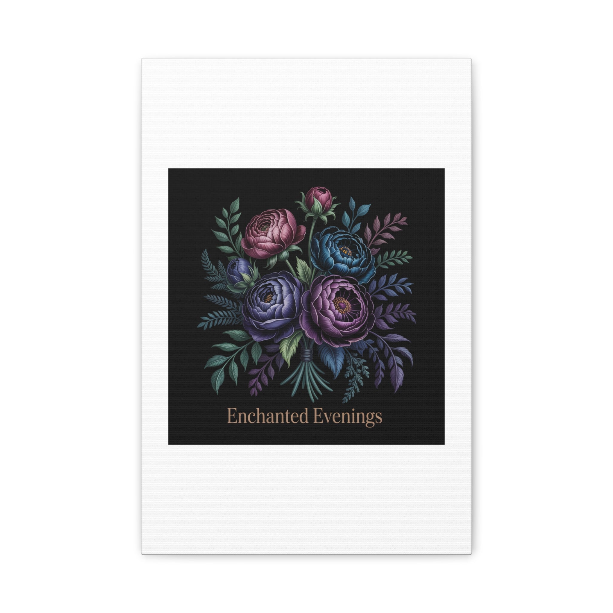 Moody Rose Bouquet Canvas | Matte Stretched Wall Art