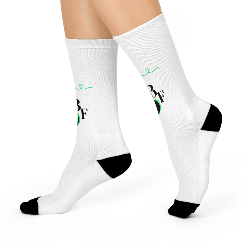 Heartfelt Best Friend Crew Socks | Cozy Gift for BFF, Perfect for Birthdays, Friendship Celebrations, Valentine's Day, or Just Because