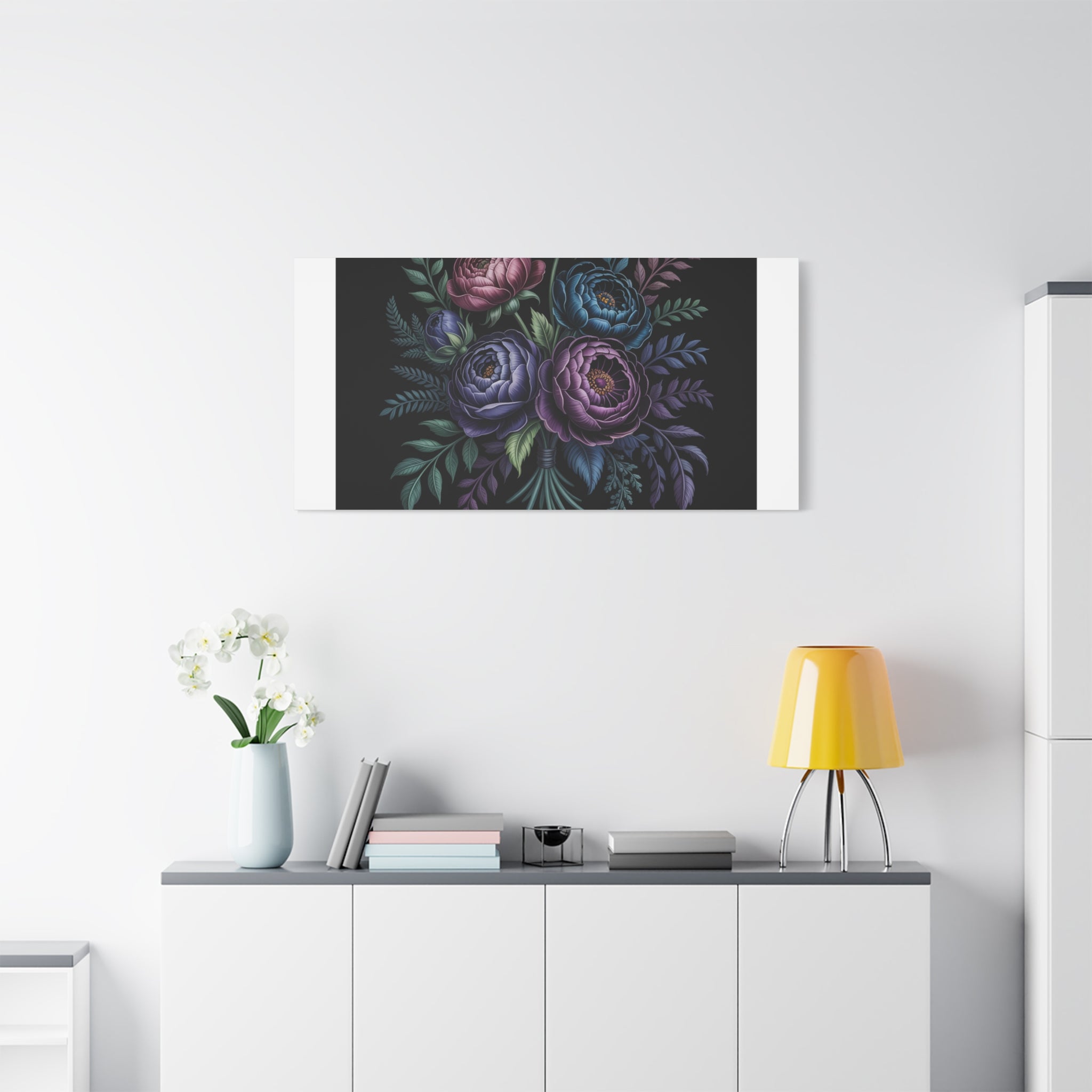 Moody Rose Bouquet Canvas | Matte Stretched Wall Art