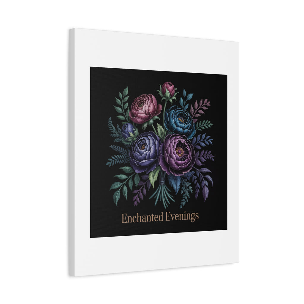 Moody Rose Bouquet Canvas | Matte Stretched Wall Art
