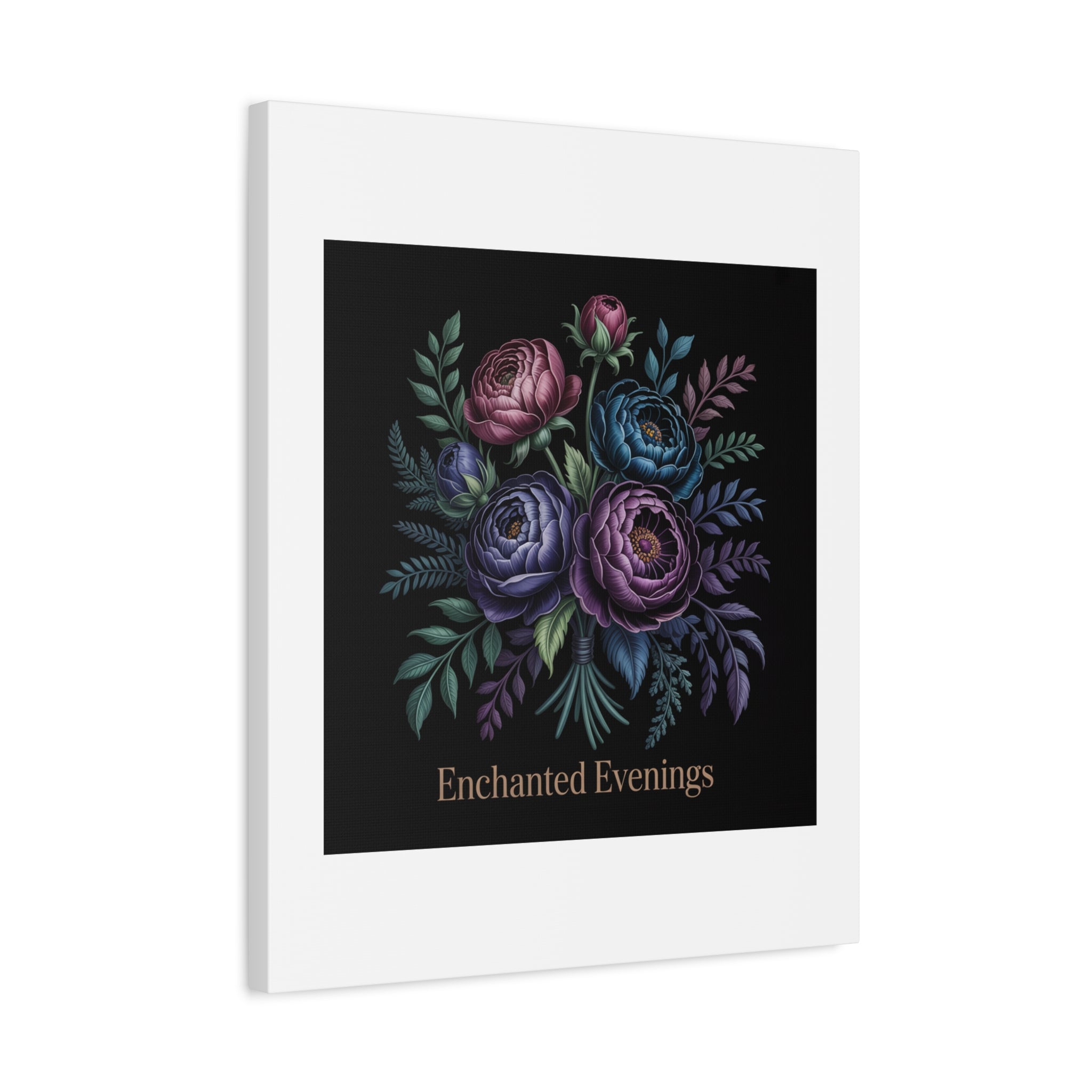 Moody Rose Bouquet Canvas | Matte Stretched Wall Art