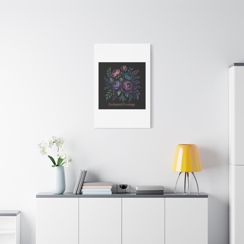Moody Rose Bouquet Canvas | Matte Stretched Wall Art