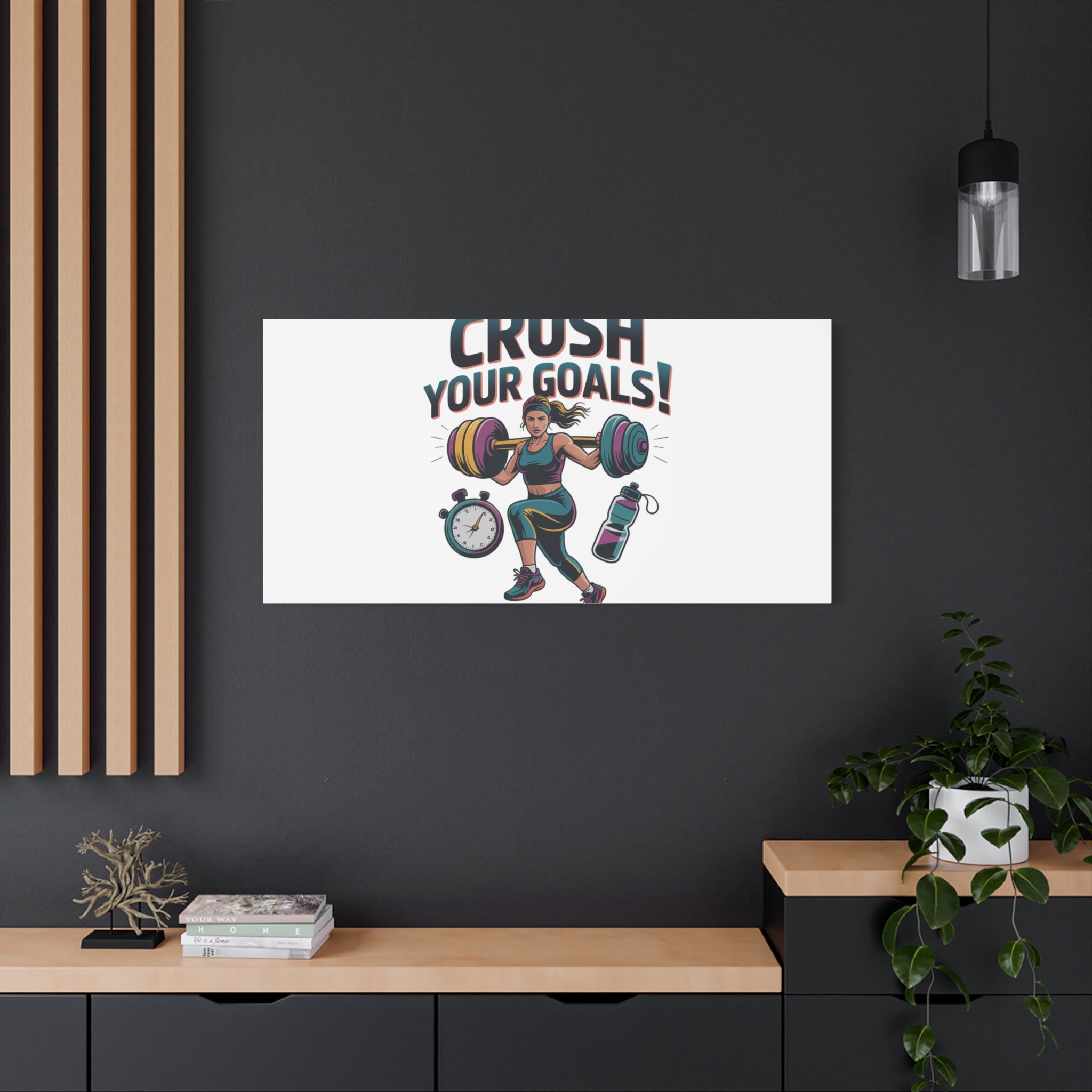 Crush Your Goals Fitness Artwork | Canvas