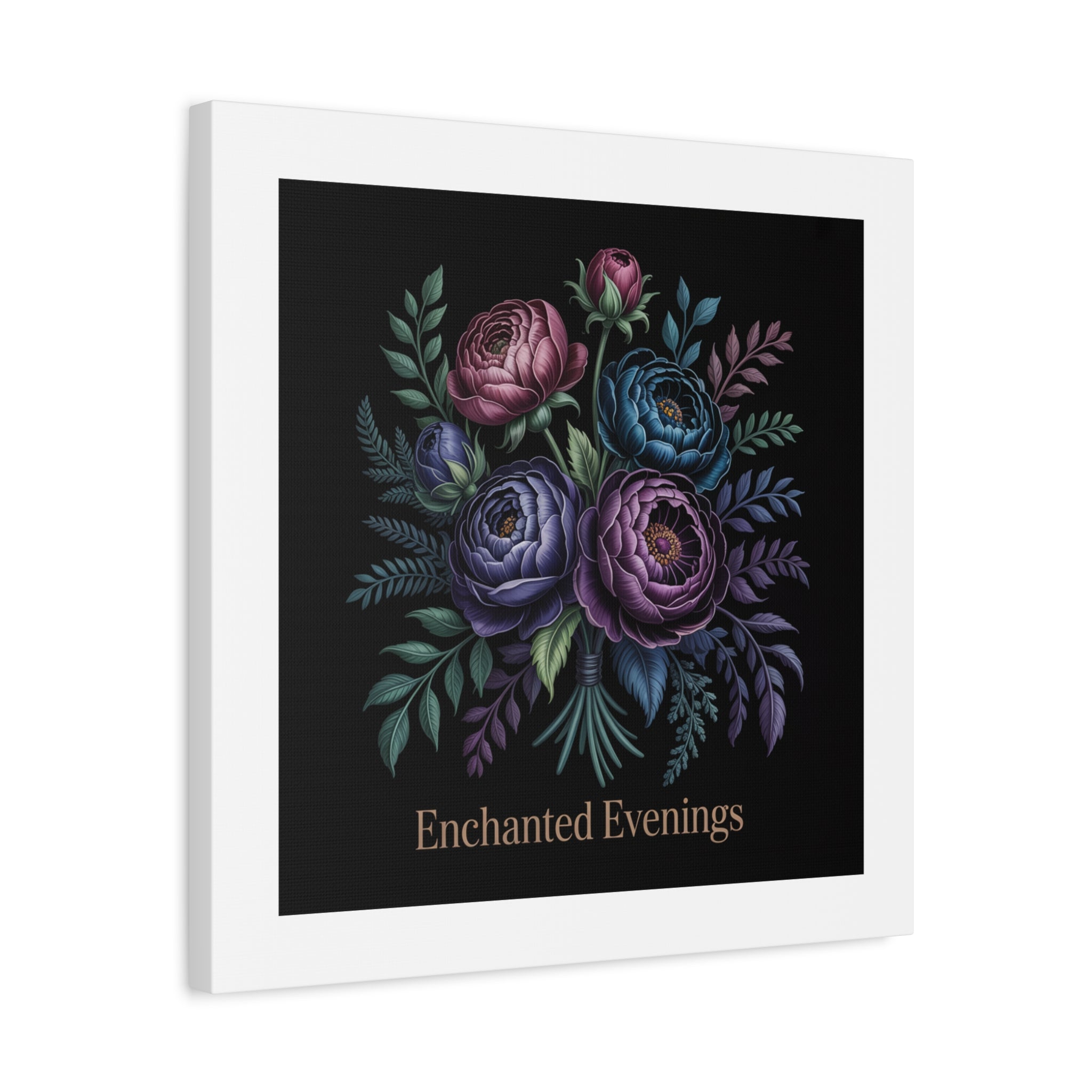 Moody Rose Bouquet Canvas | Matte Stretched Wall Art