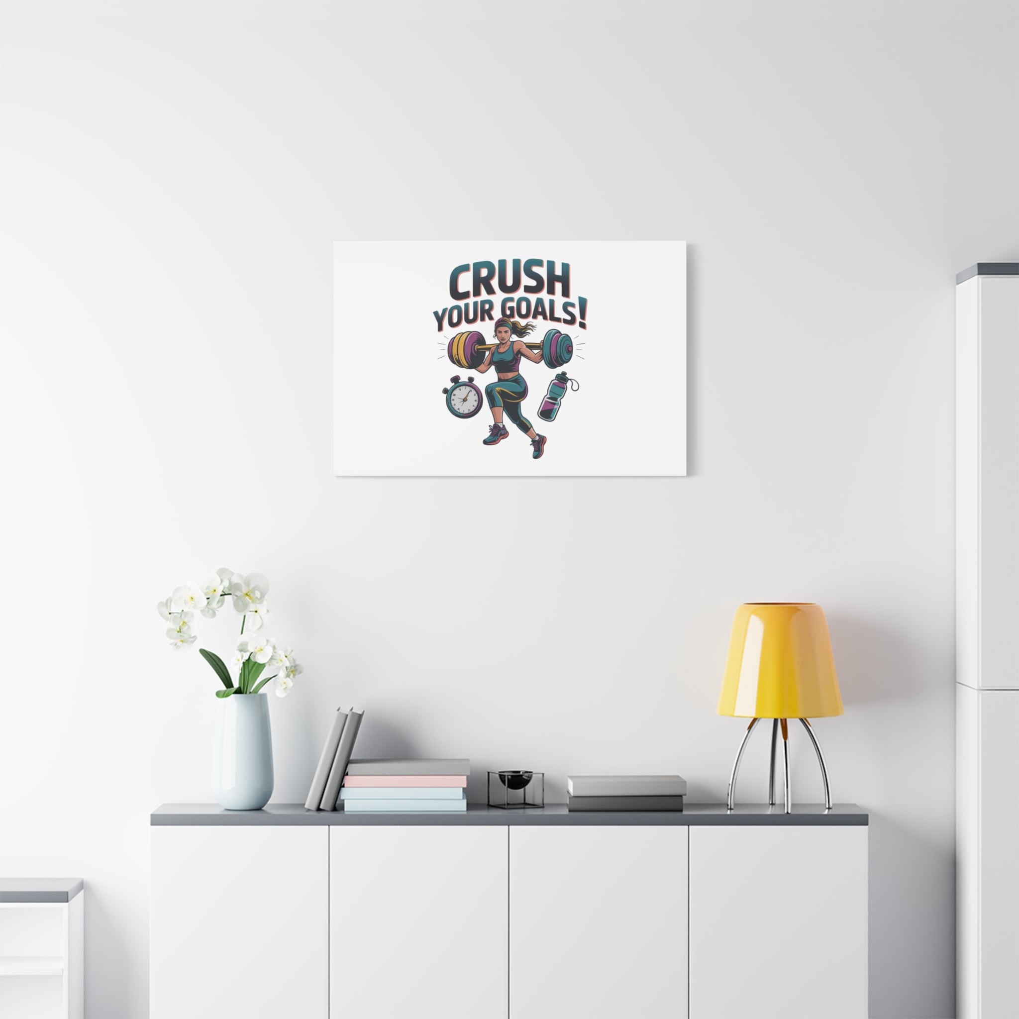 Crush Your Goals Fitness Artwork | Canvas