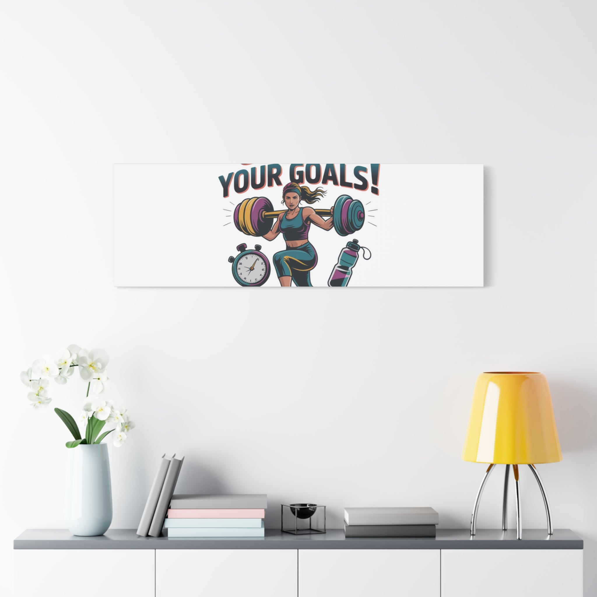Crush Your Goals Fitness Artwork | Canvas