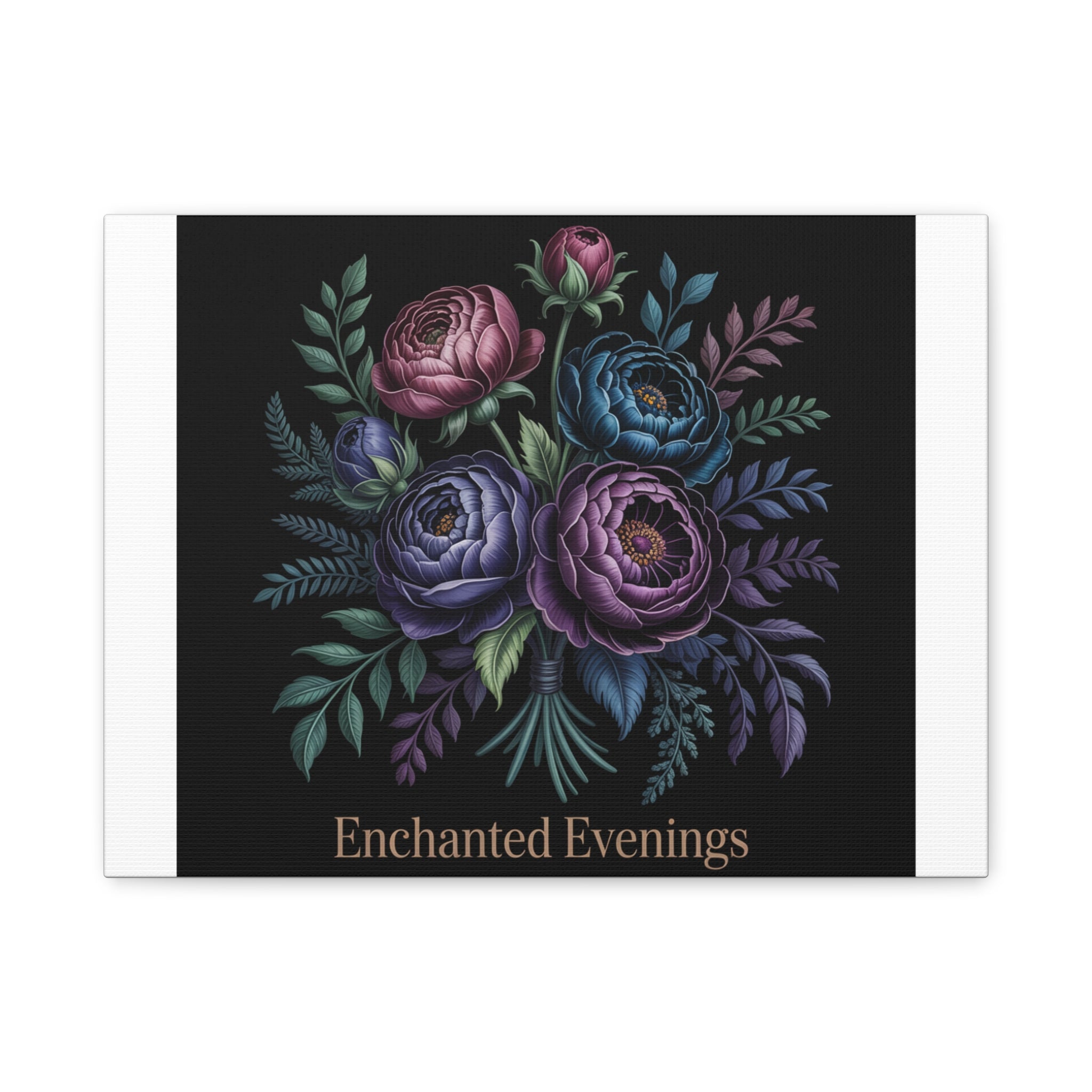 Moody Rose Bouquet Canvas | Matte Stretched Wall Art