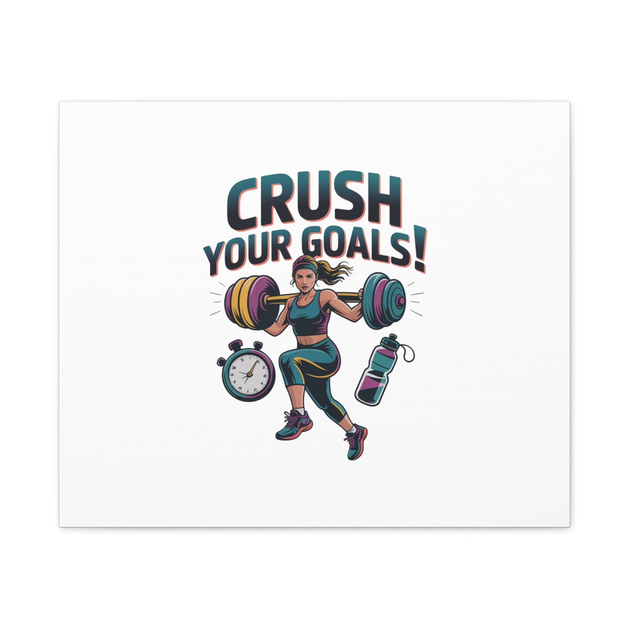 Crush Your Goals Fitness Artwork | Canvas