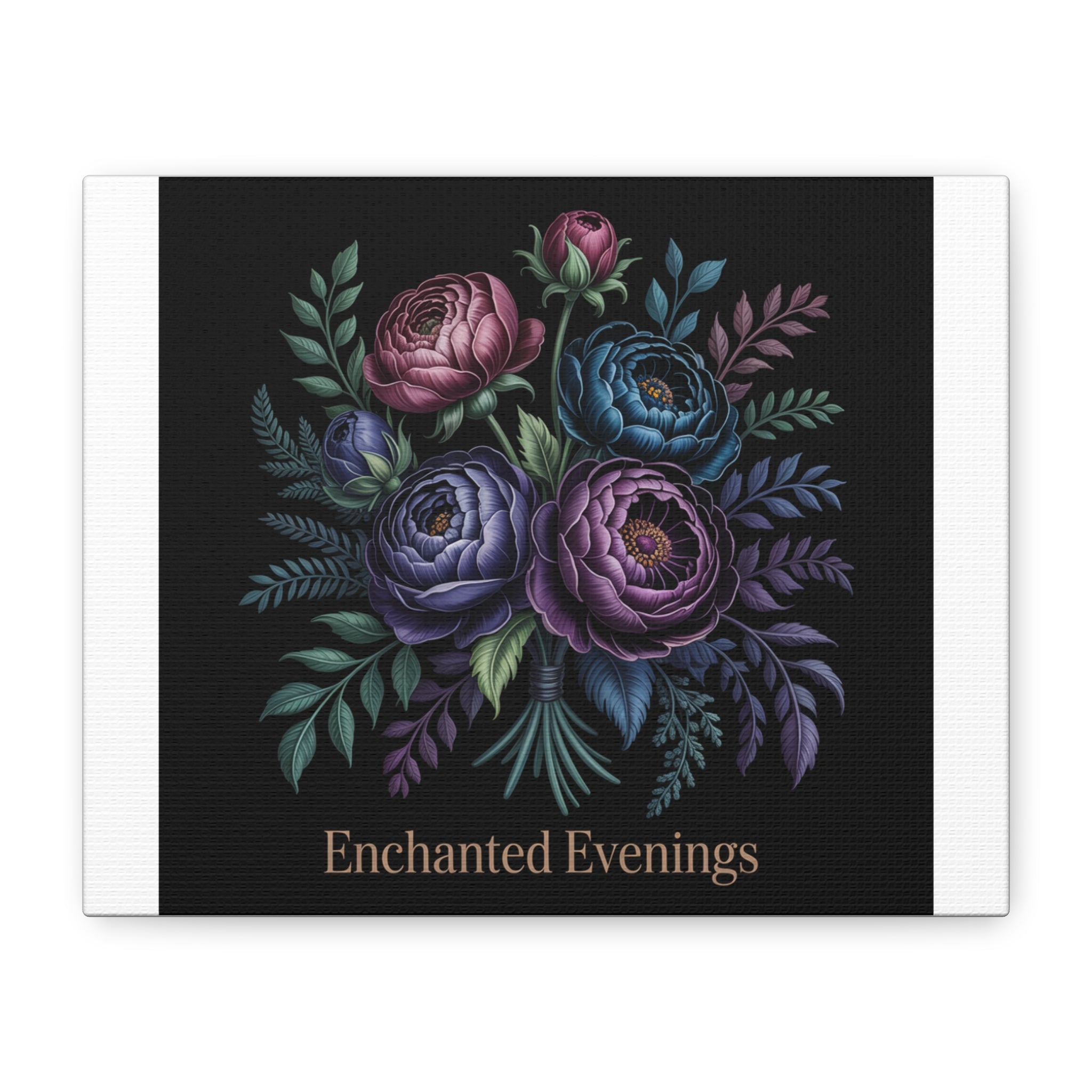 Moody Rose Bouquet Canvas | Matte Stretched Wall Art