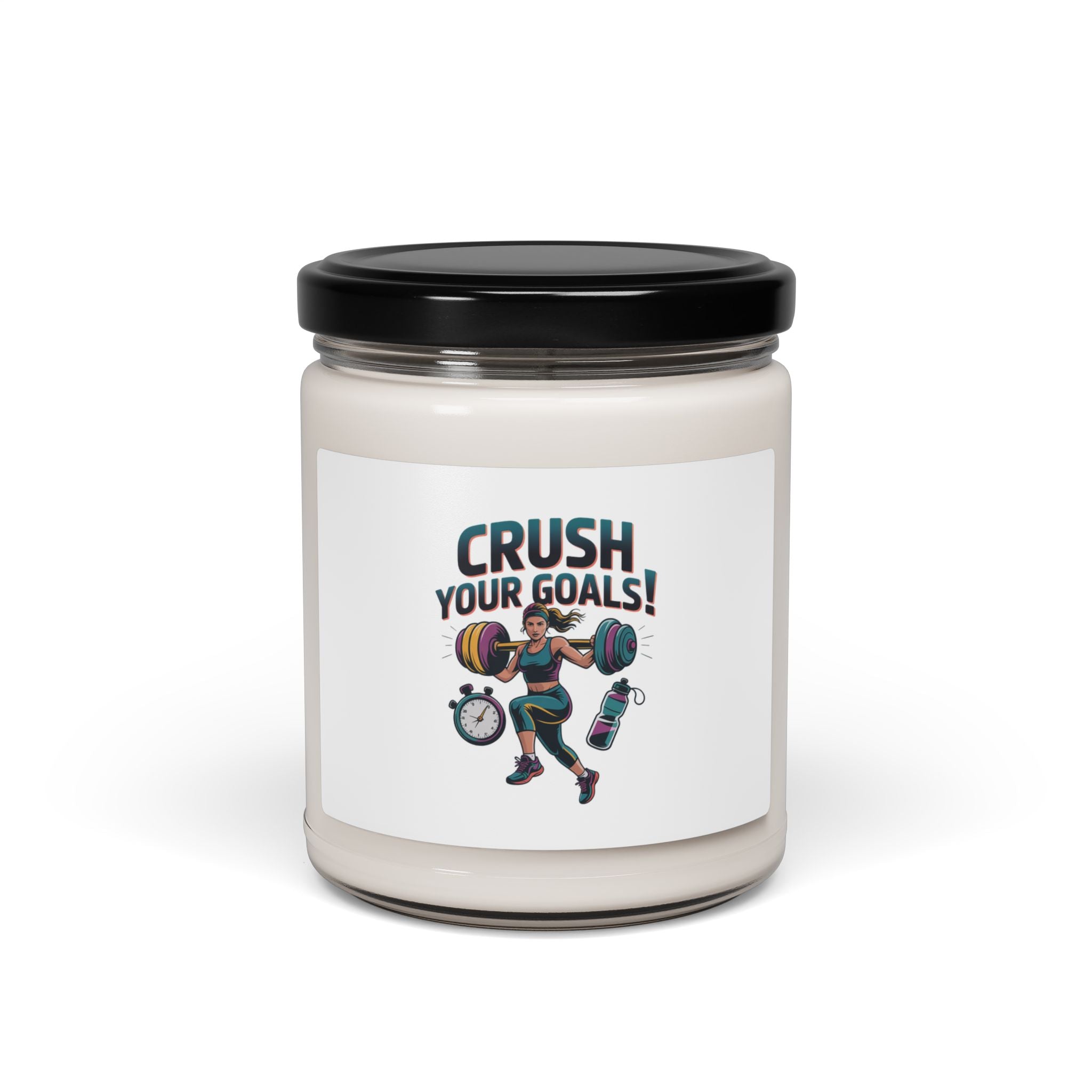 Crush Your Goals Candle, Scented Soy Candle | Fitness Motivation