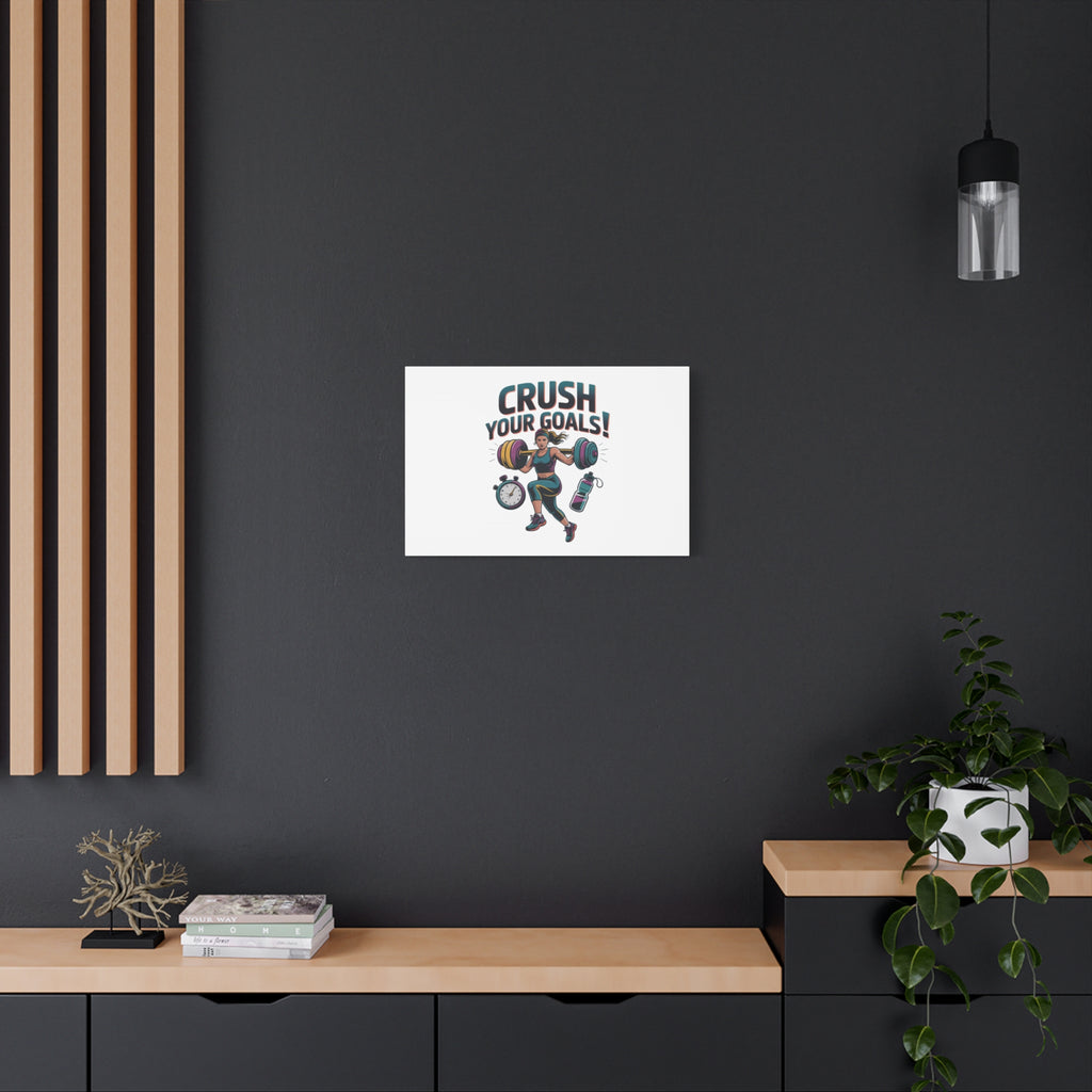Crush Your Goals Fitness Artwork | Canvas