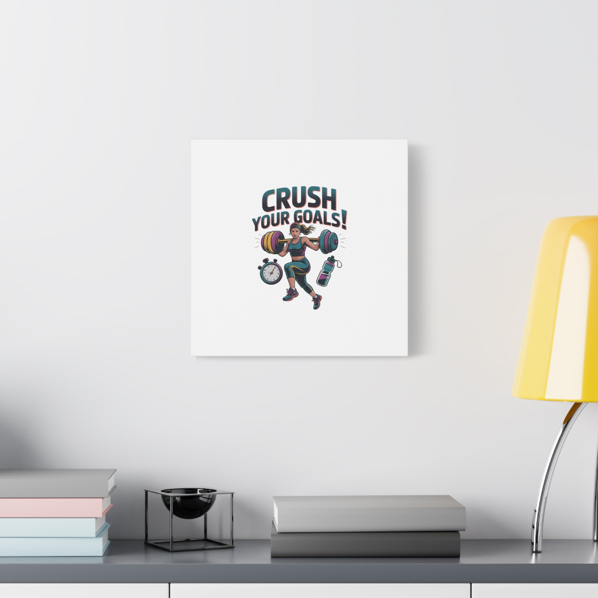 Crush Your Goals Fitness Artwork | Canvas