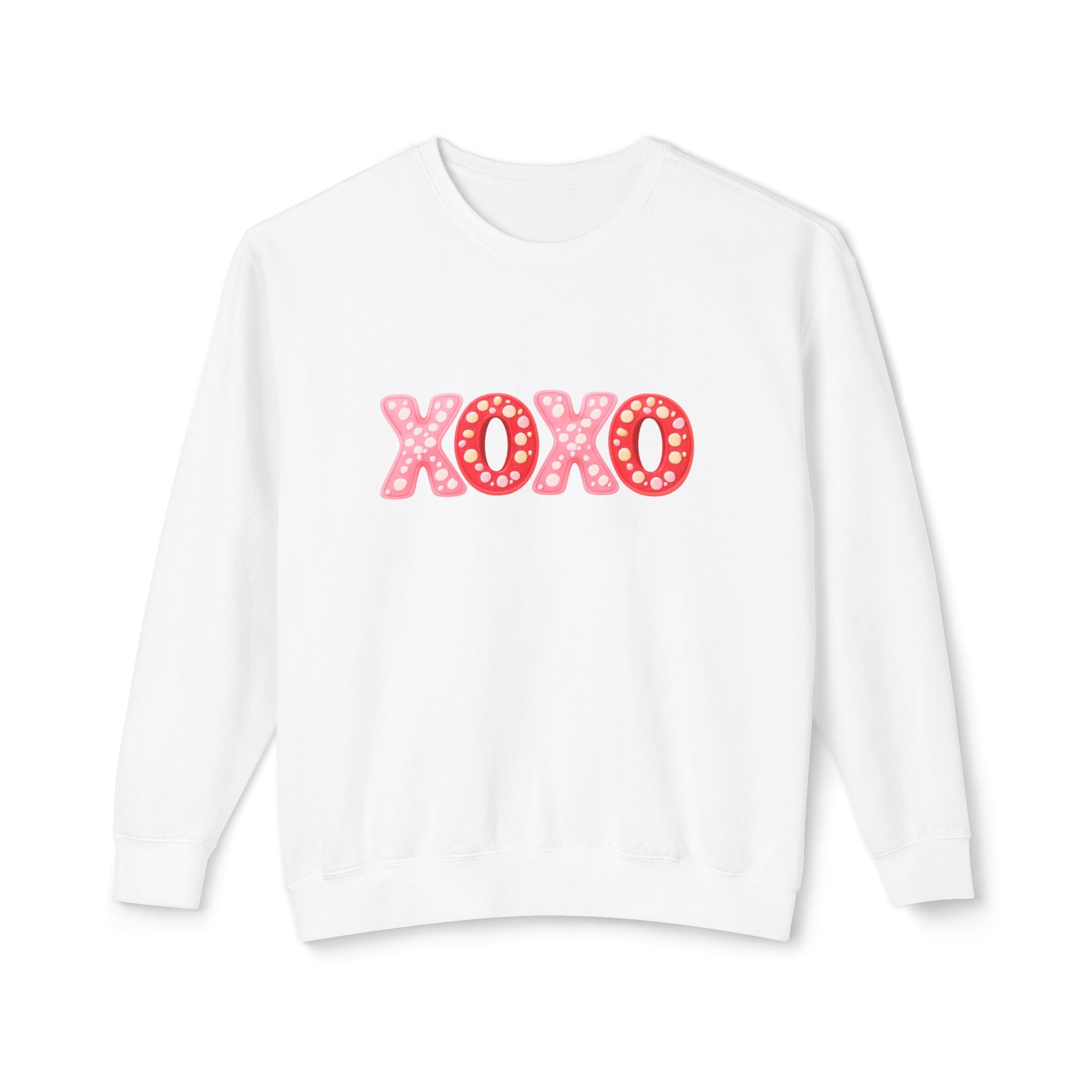 XOXO Heart Dots Crewneck Sweatshirt