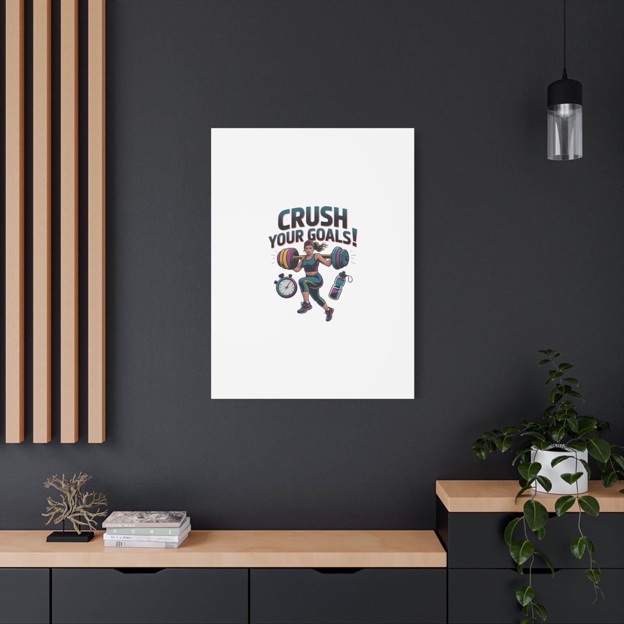 Crush Your Goals Fitness Artwork | Canvas