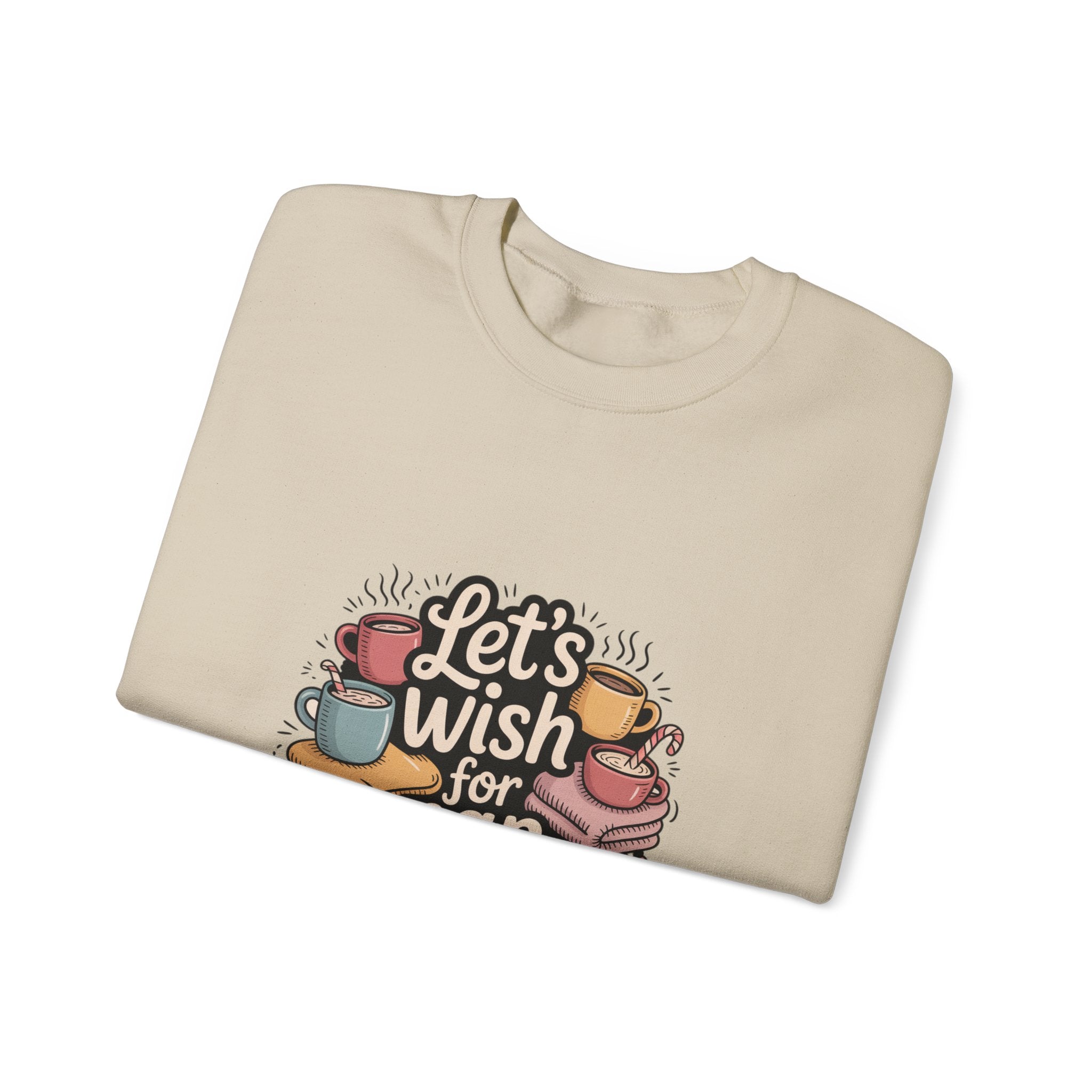 Let's Wish for Nap Time Sweatshirt | introvert Christmas sweatshirt, festive burnout
