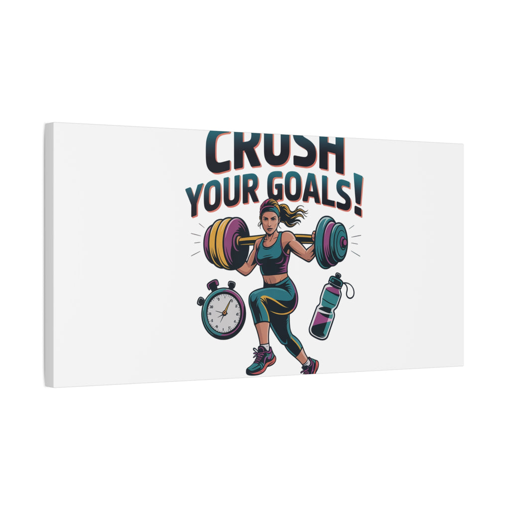 Crush Your Goals Fitness Artwork | Canvas