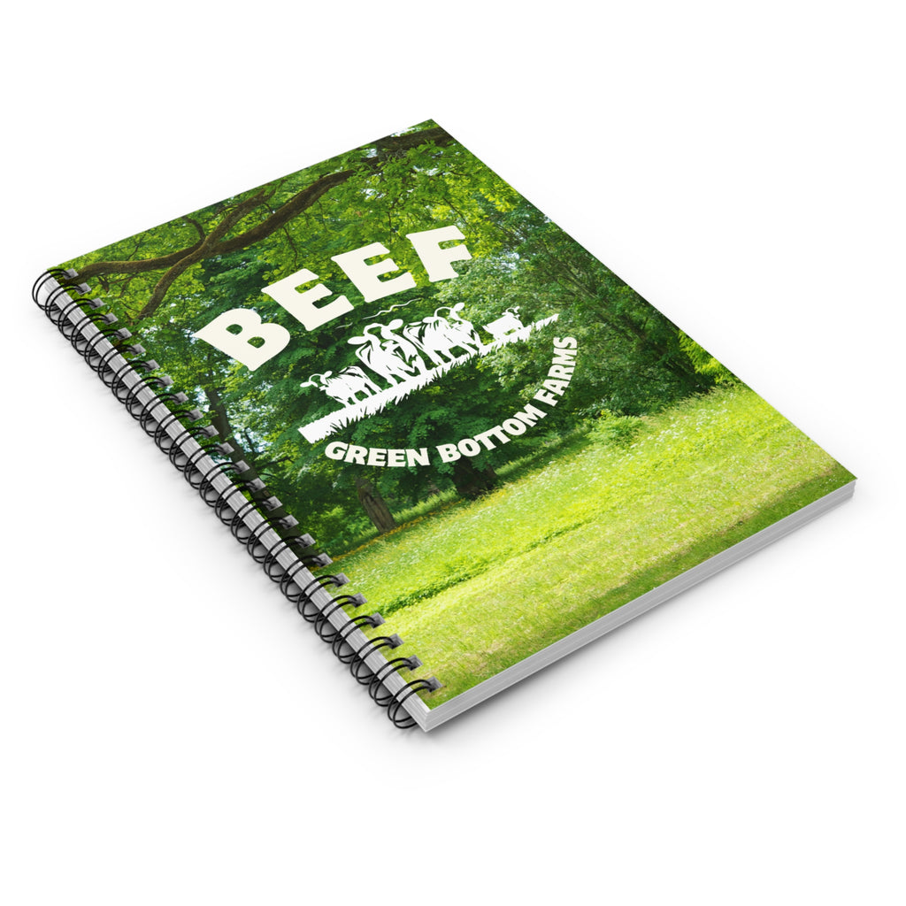 Beef-Themed Spiral Notebook for Farmers, Farm Lovers & Note Takers, Great Gift for Students, Journaling, School Supplies, Unique Stationery