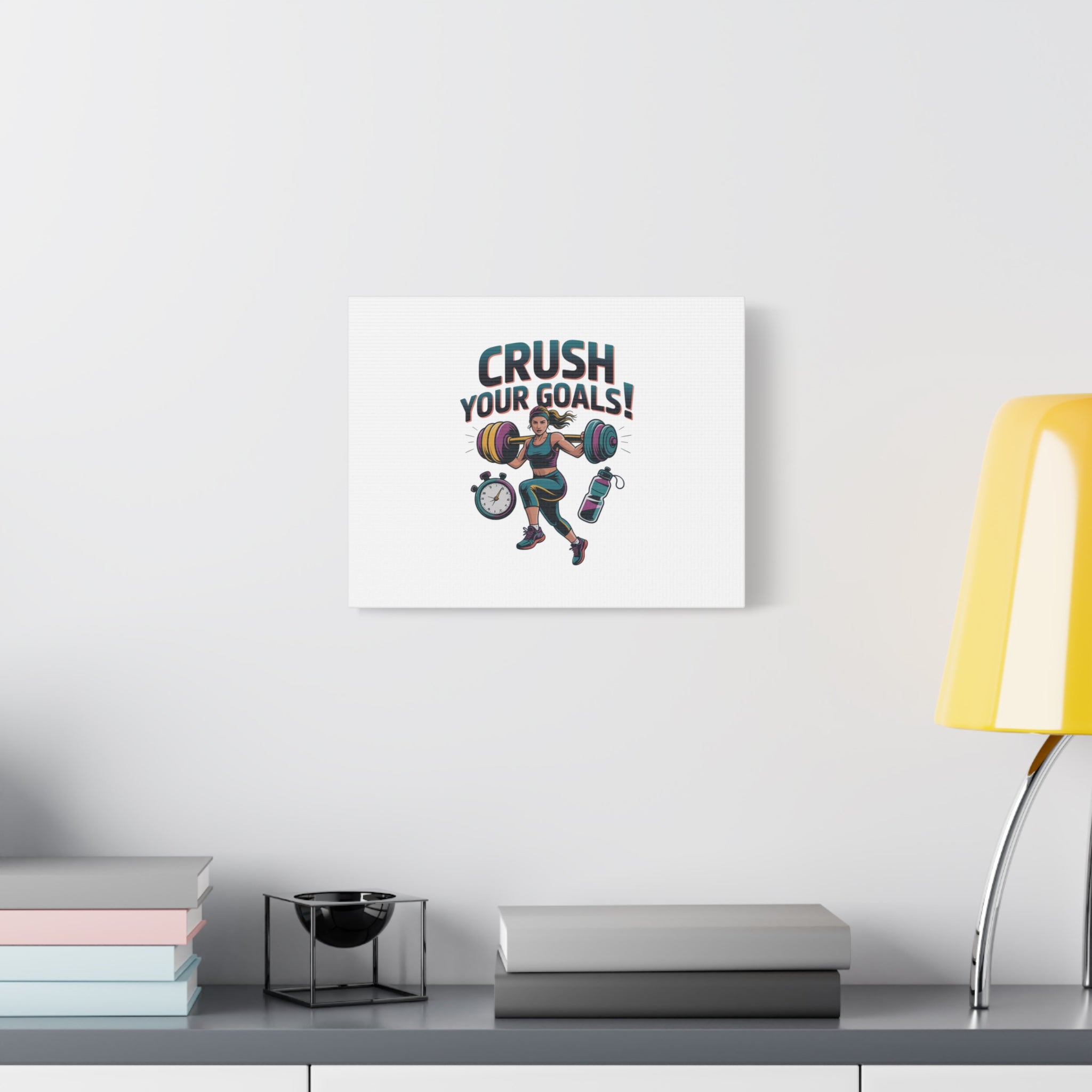 Crush Your Goals Fitness Artwork | Canvas