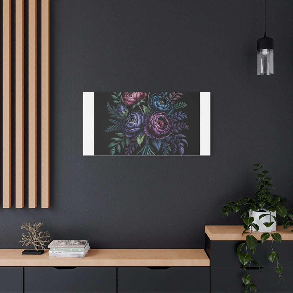 Moody Rose Bouquet Canvas | Matte Stretched Wall Art