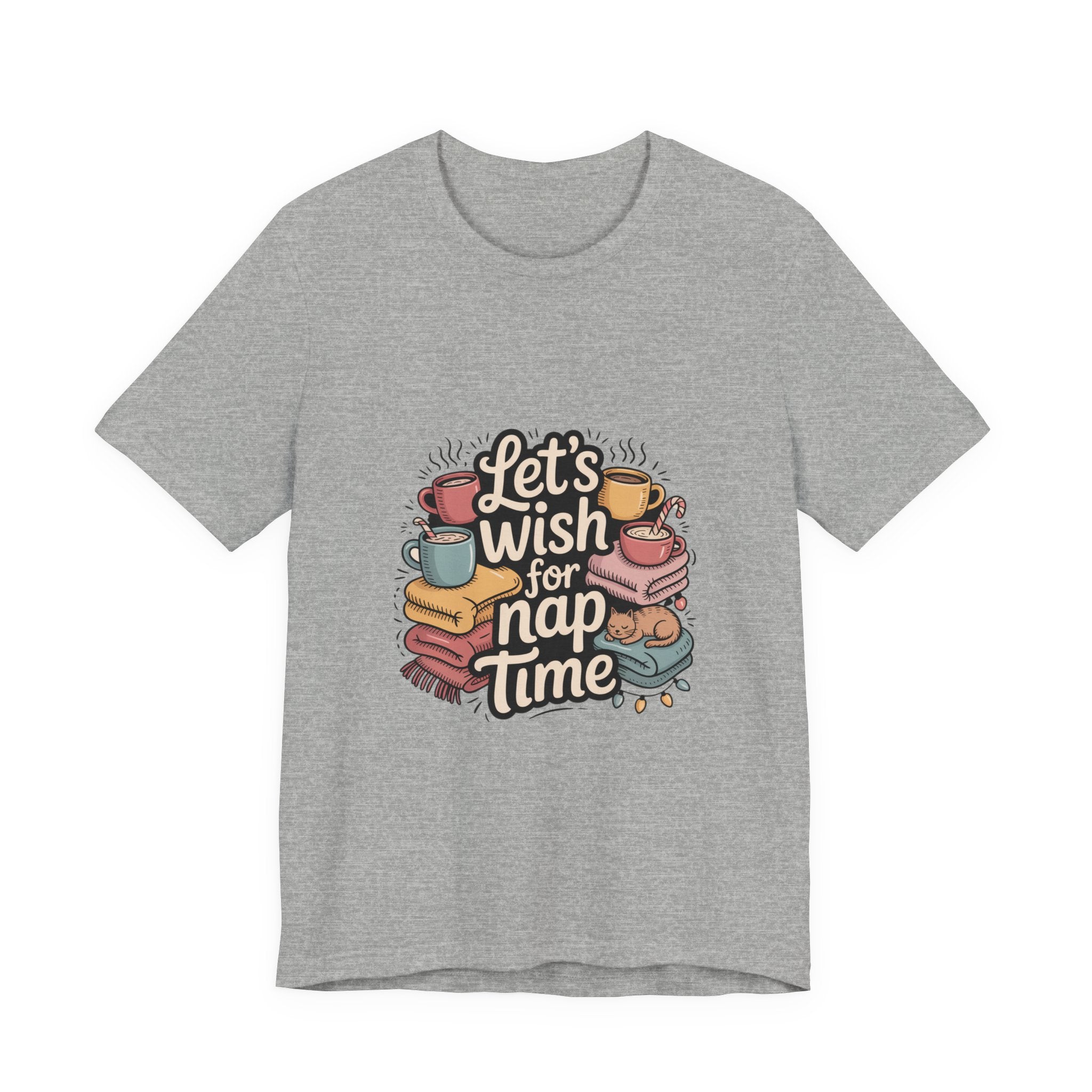 Let’s Wish for Nap Time T-Shirt | festive burnout, social battery low