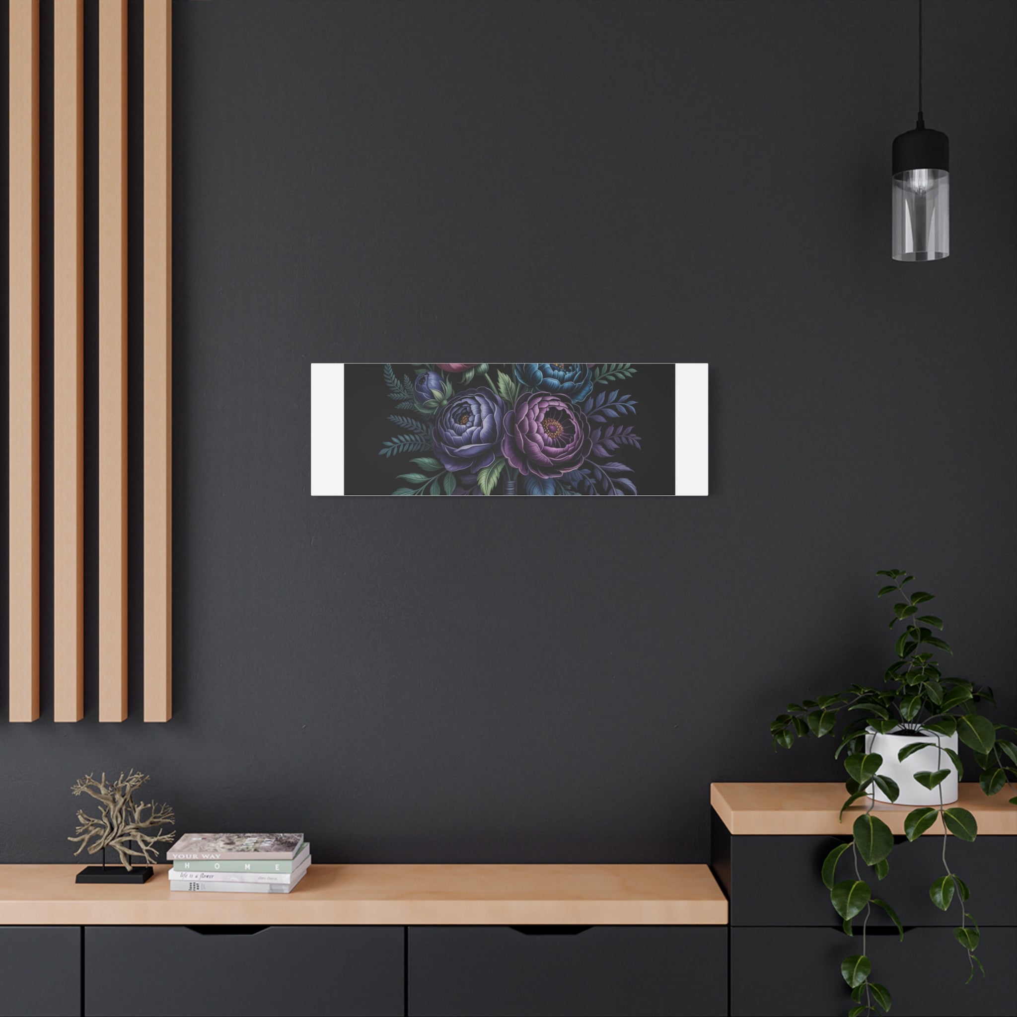 Moody Rose Bouquet Canvas | Matte Stretched Wall Art