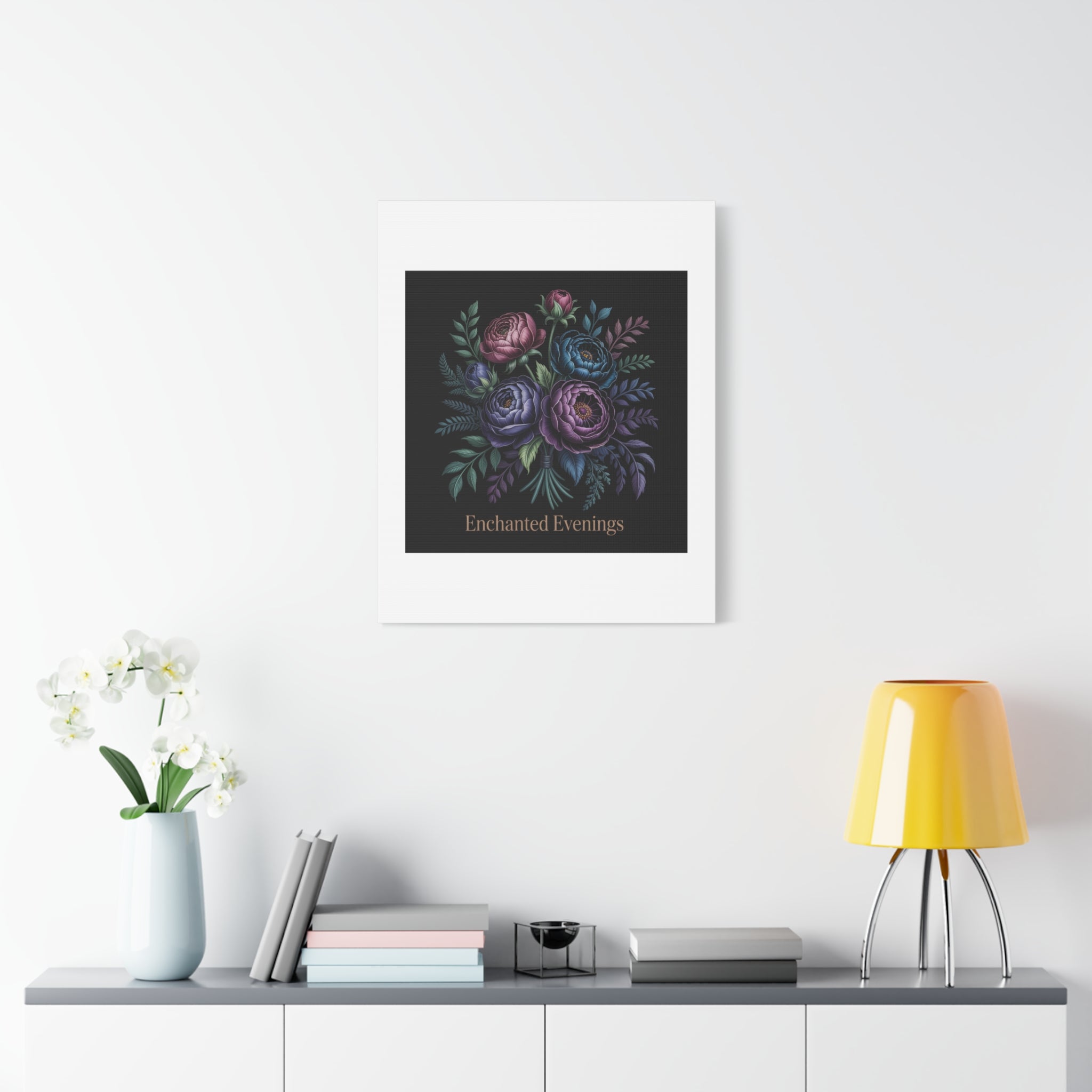 Moody Rose Bouquet Canvas | Matte Stretched Wall Art
