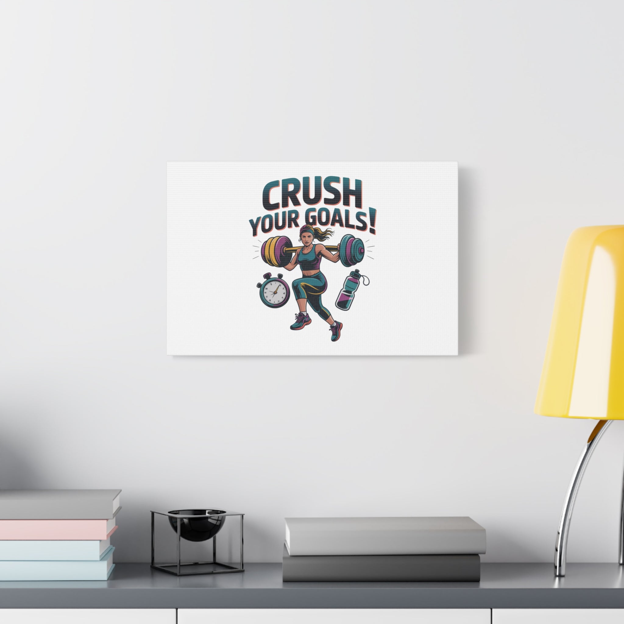 Crush Your Goals Fitness Artwork | Canvas