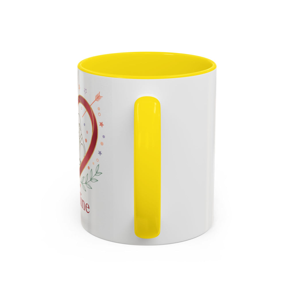 Be Mine Heart Couple Accent Coffee Mug — Romantic Valentine’s Gift (11/15oz)