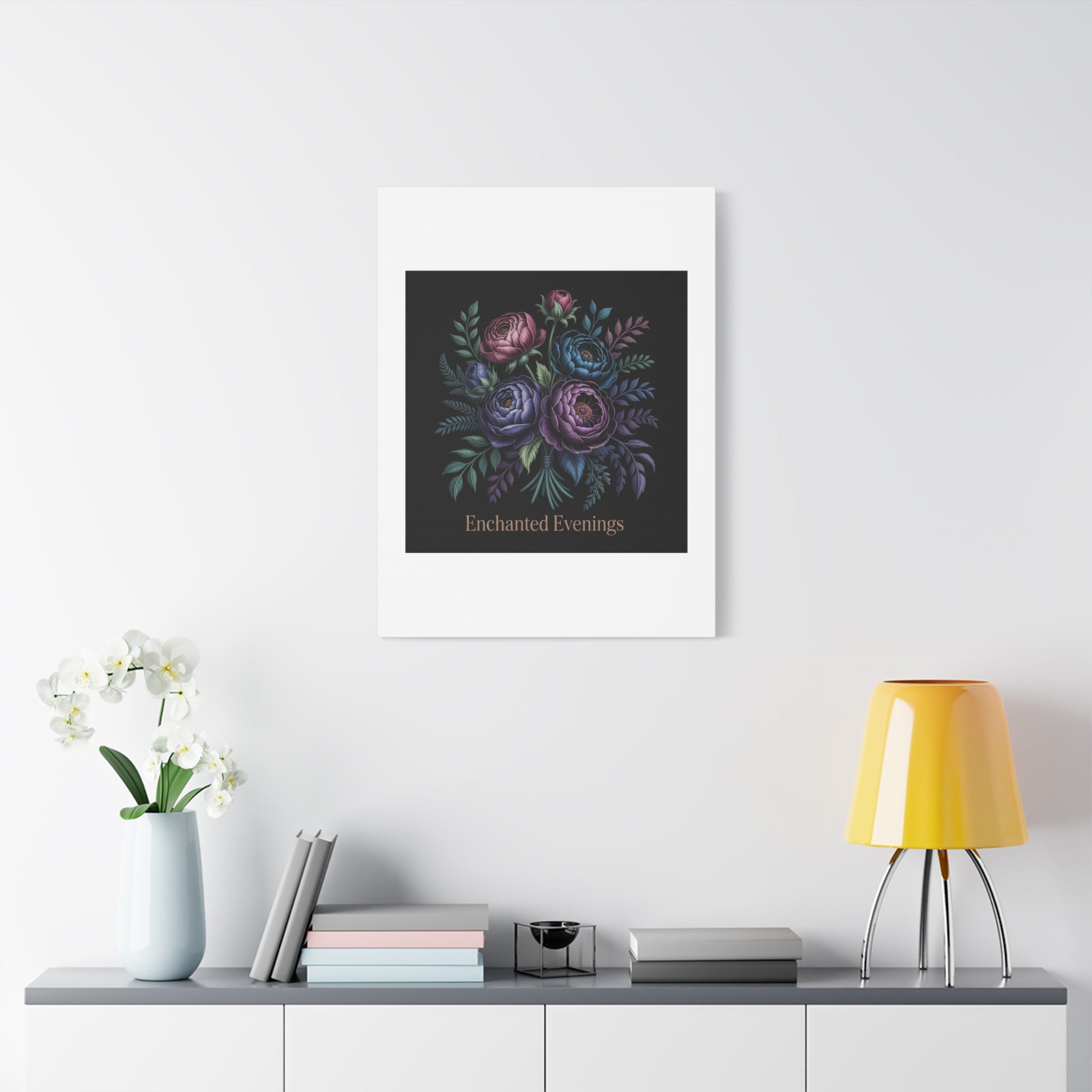 Moody Rose Bouquet Canvas | Matte Stretched Wall Art