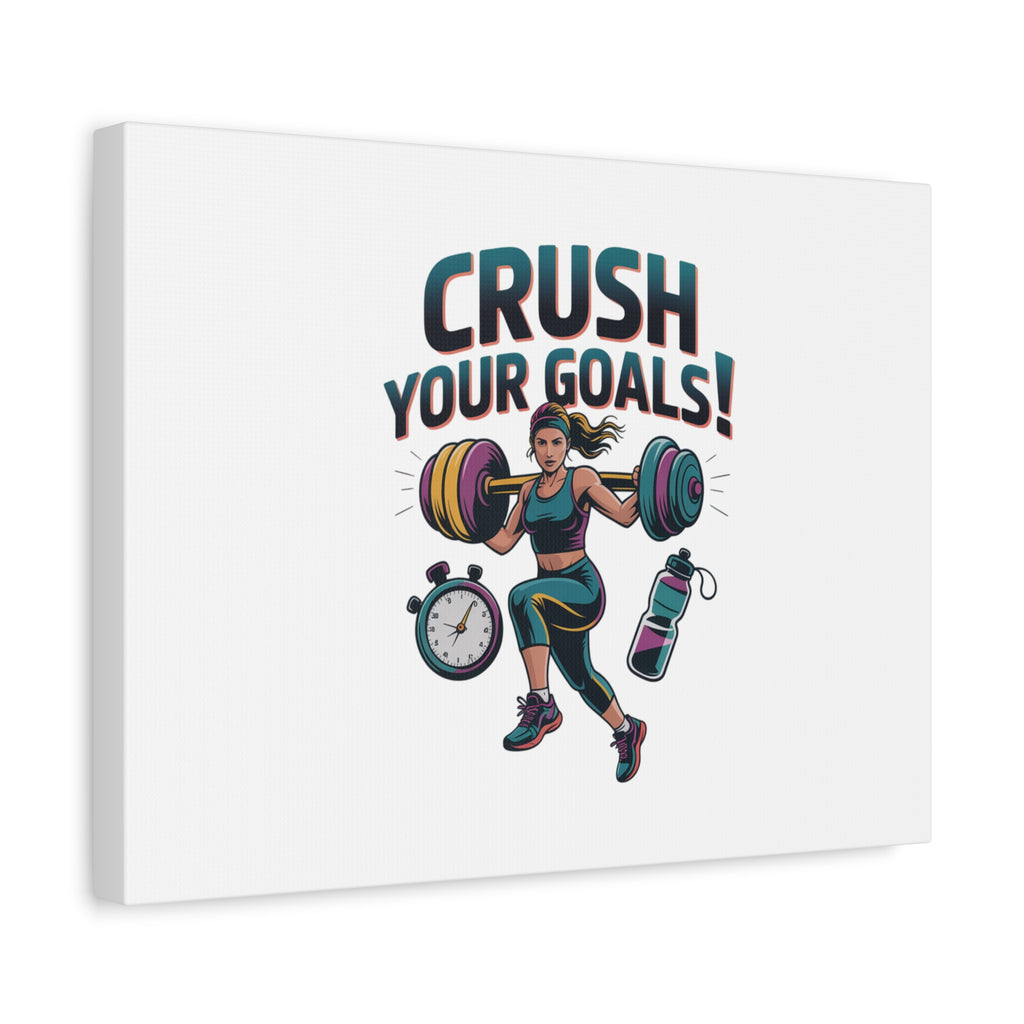 Crush Your Goals Fitness Artwork | Canvas
