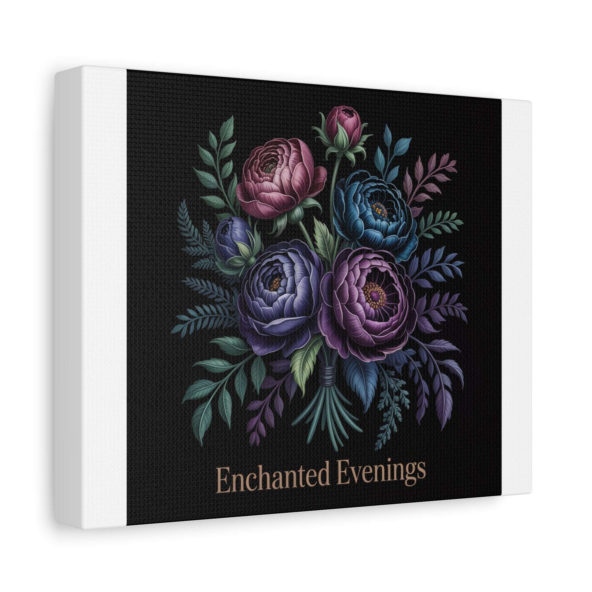 Moody Rose Bouquet Canvas | Matte Stretched Wall Art